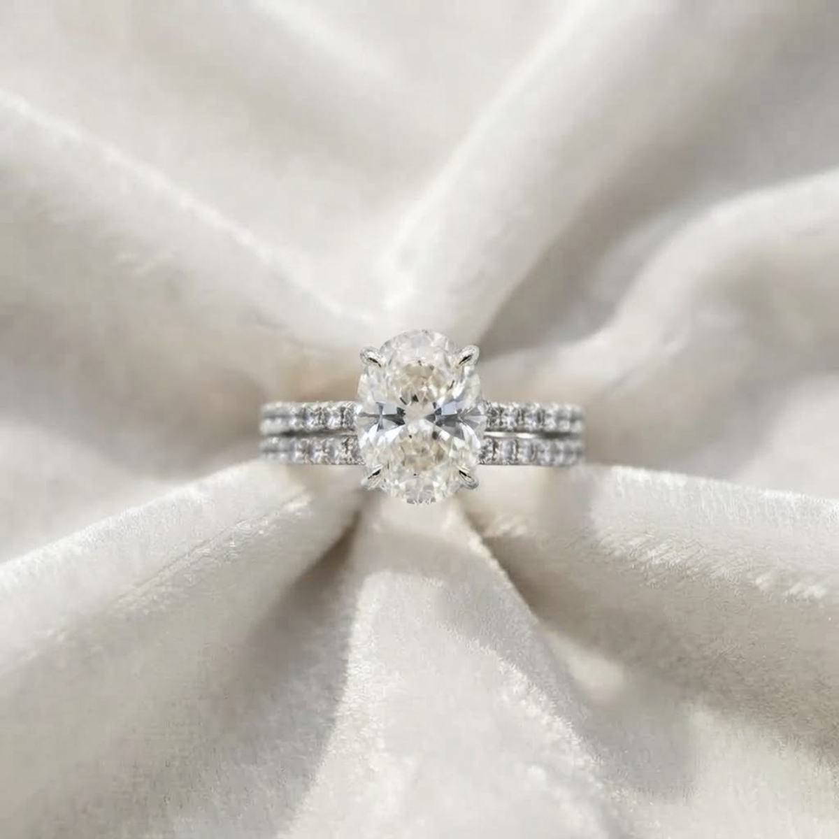 Lab-Grown Diamond Hidden Halo Engagement Ring