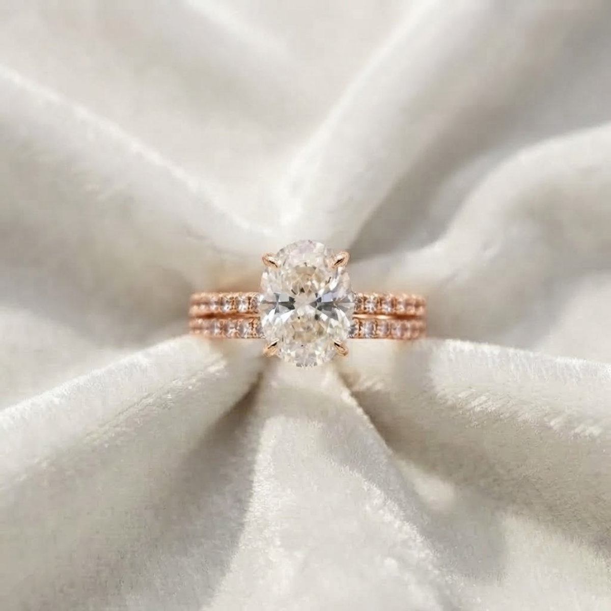 Lab-Grown Diamond Hidden Halo Engagement Ring
