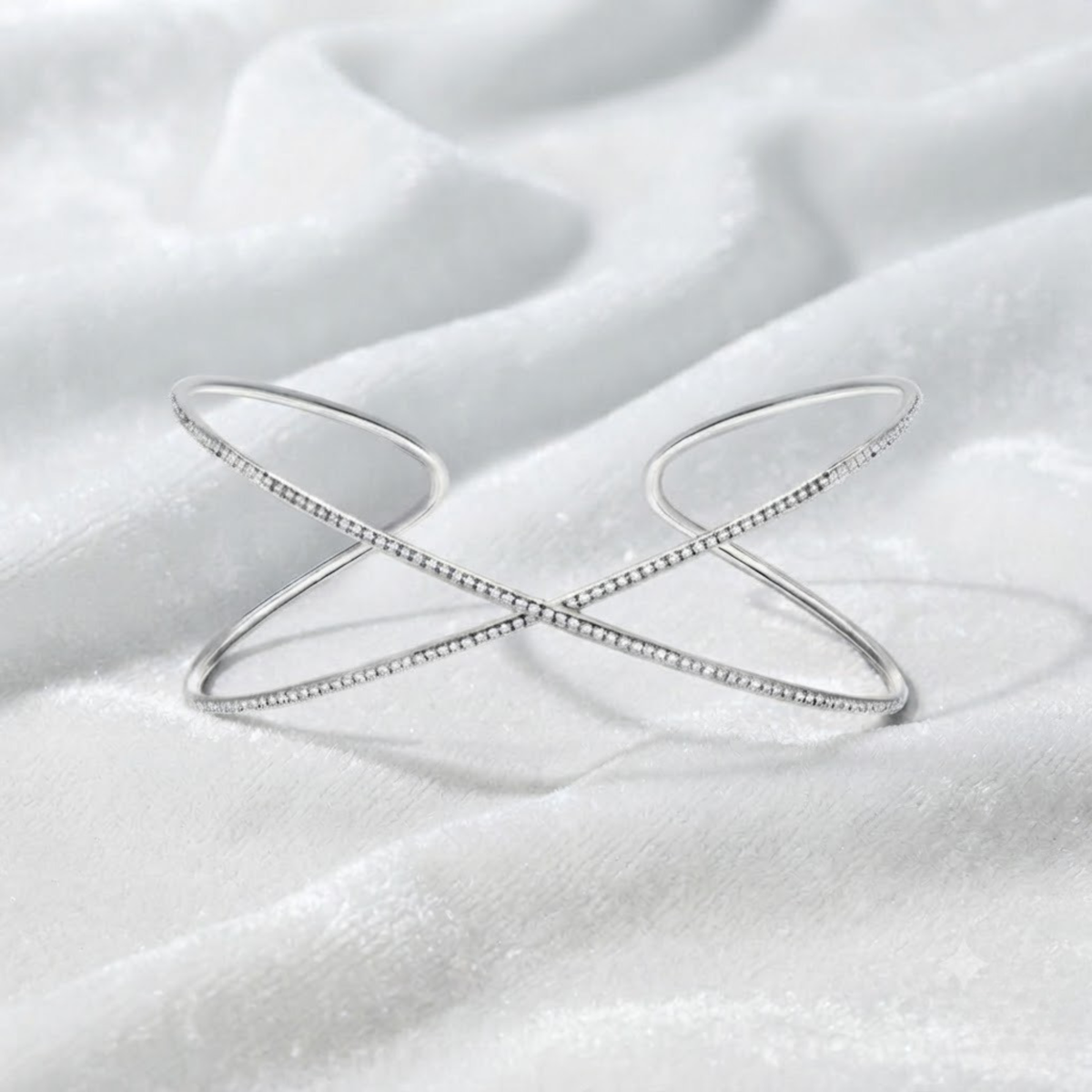 Wide Cuff Bracelet for Lab grown Diamond