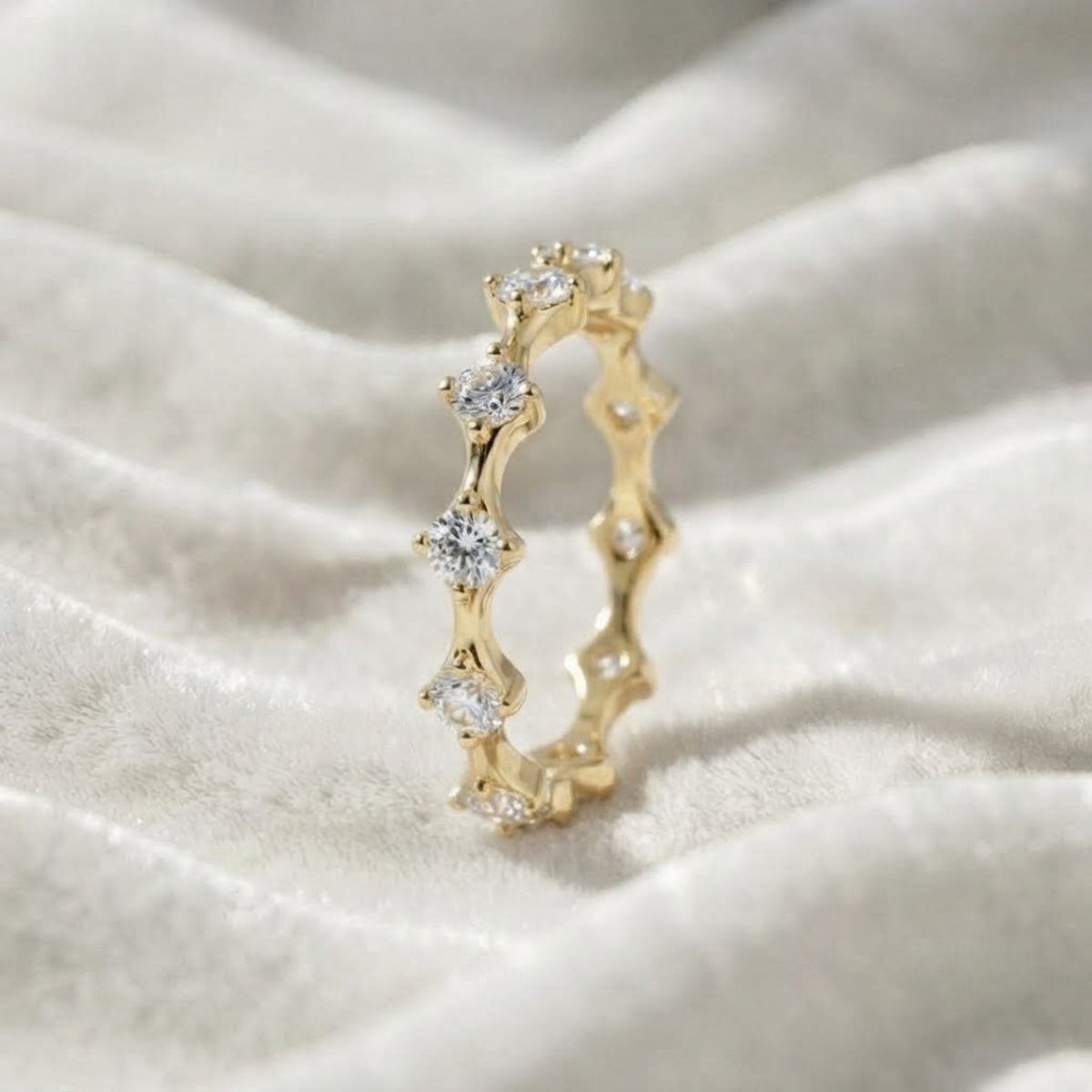 Crown Eternity Wedding Band