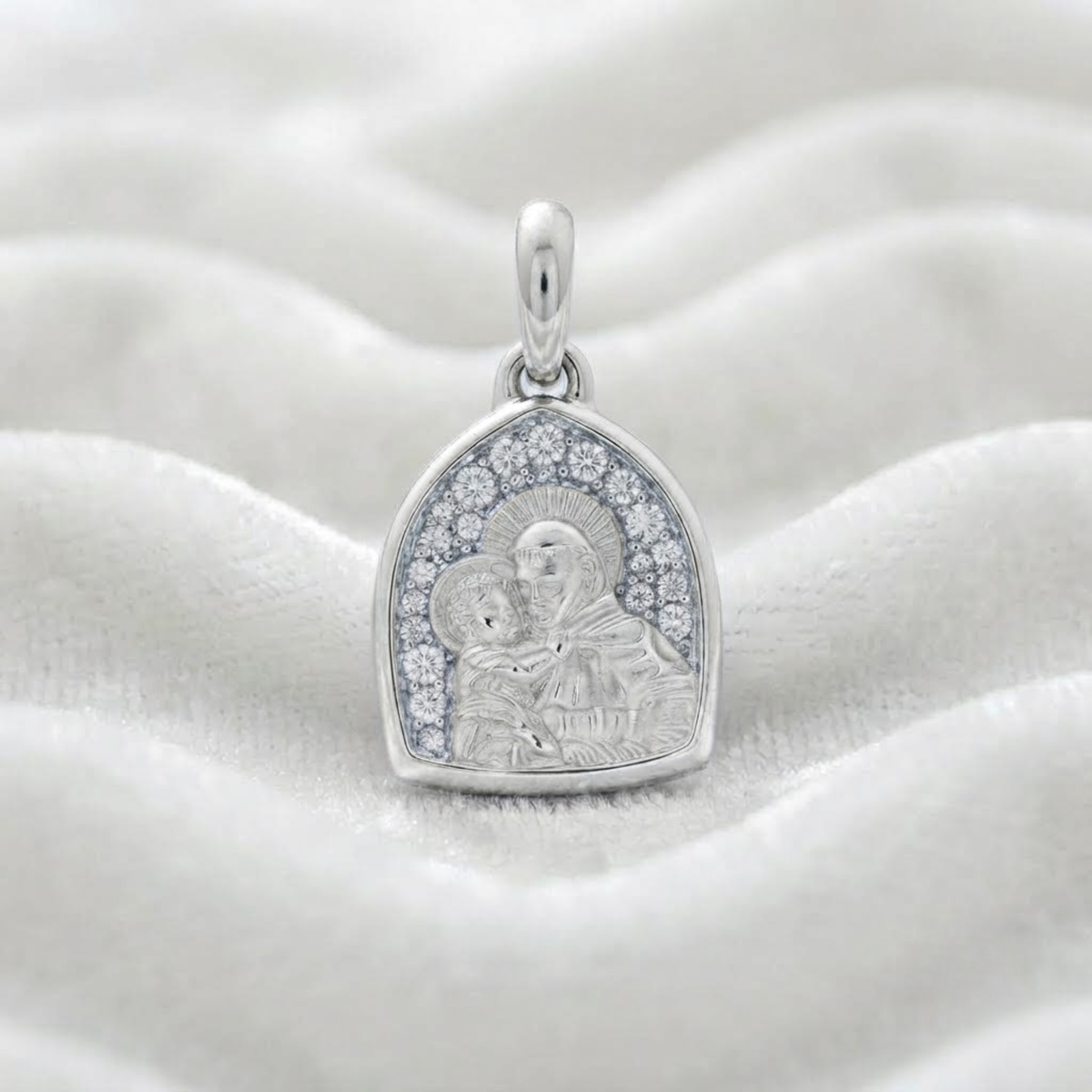 Diamond St Anthony Pendant