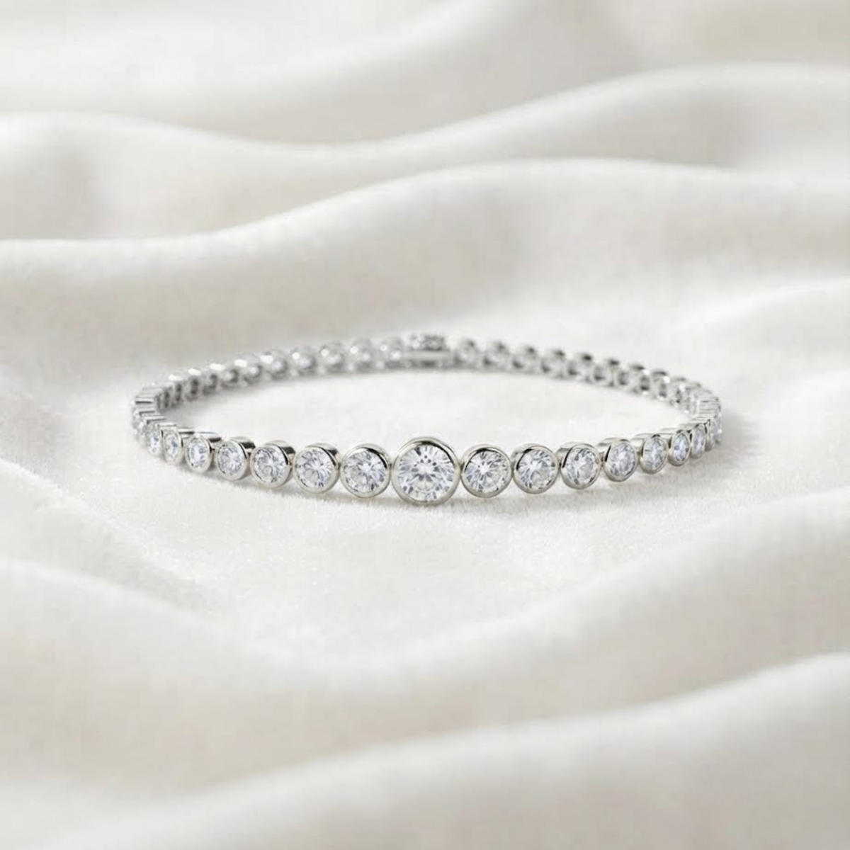 Gold Diamond Tennis Bracelet