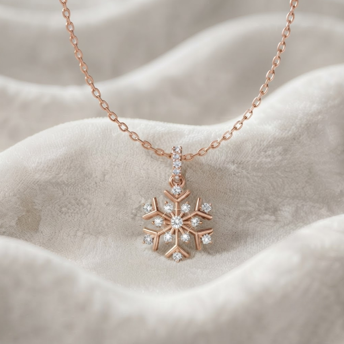 Diamond Snowflake Necklace