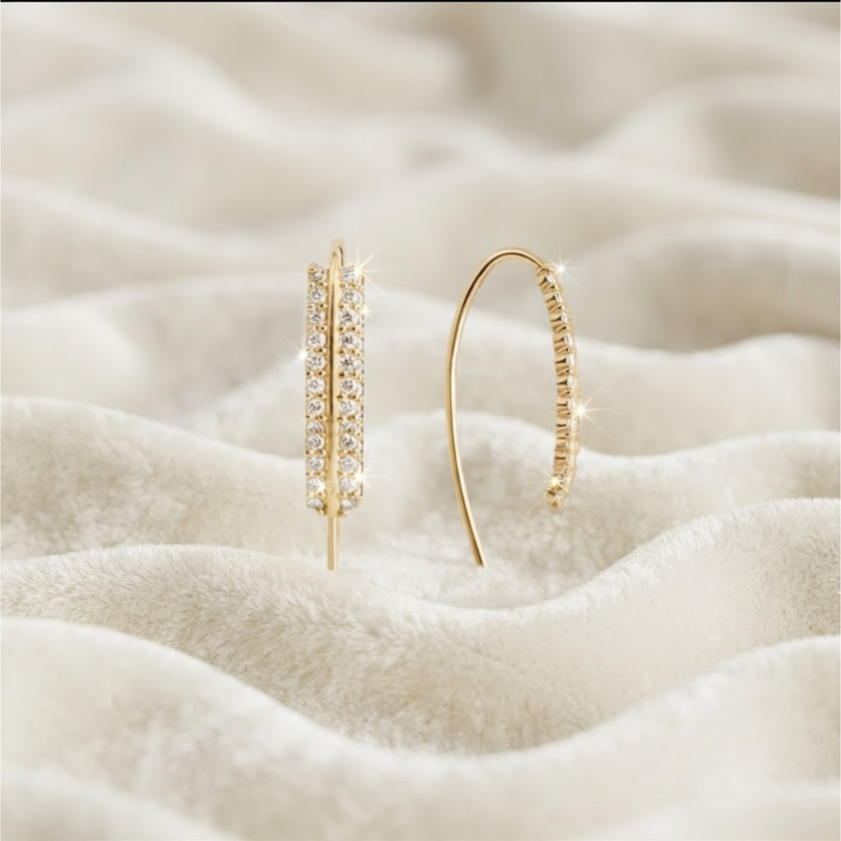 Diamond Ear Climber Earrings