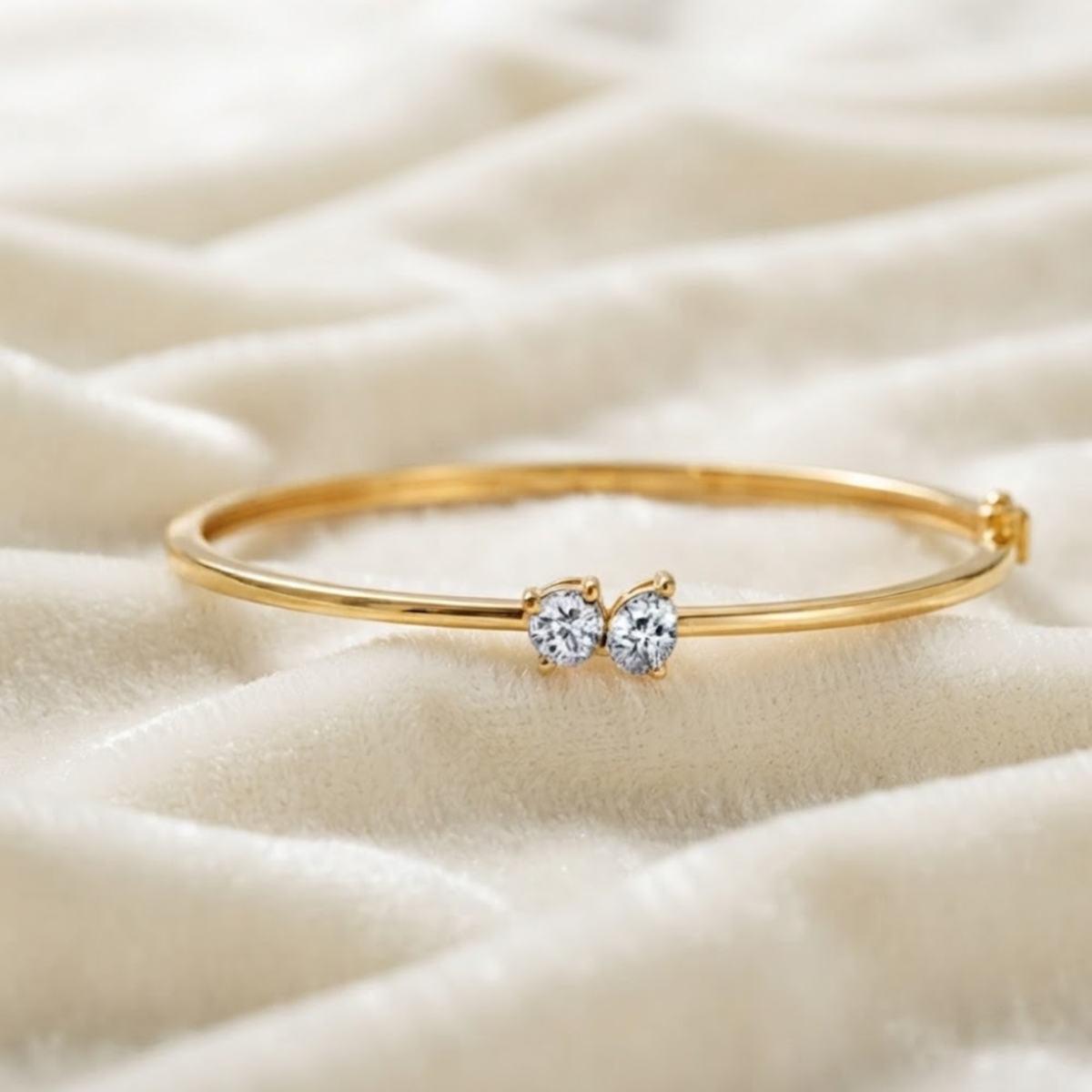 Lab Diamond Bangle Bracelet