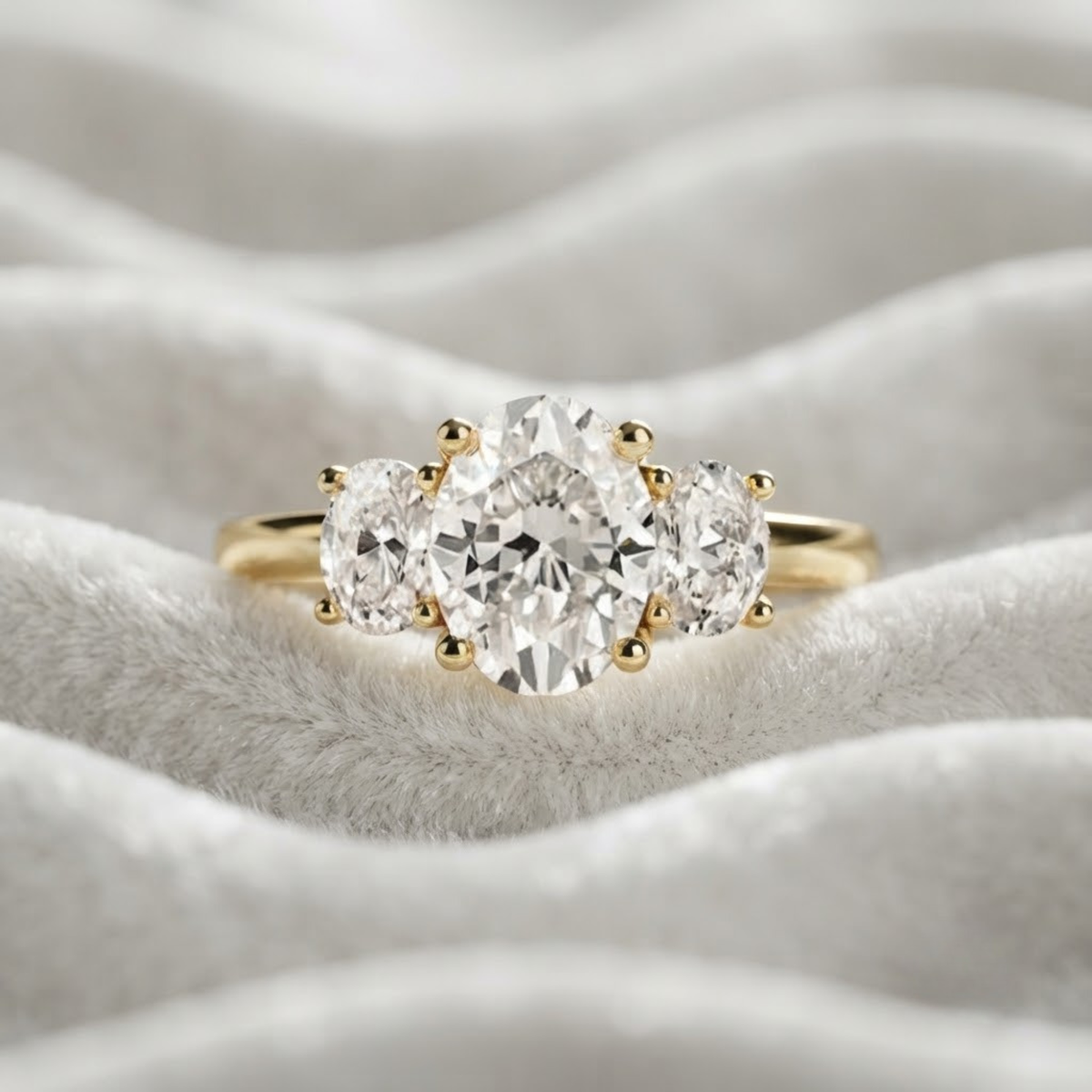 Three Stone Engagement Ring