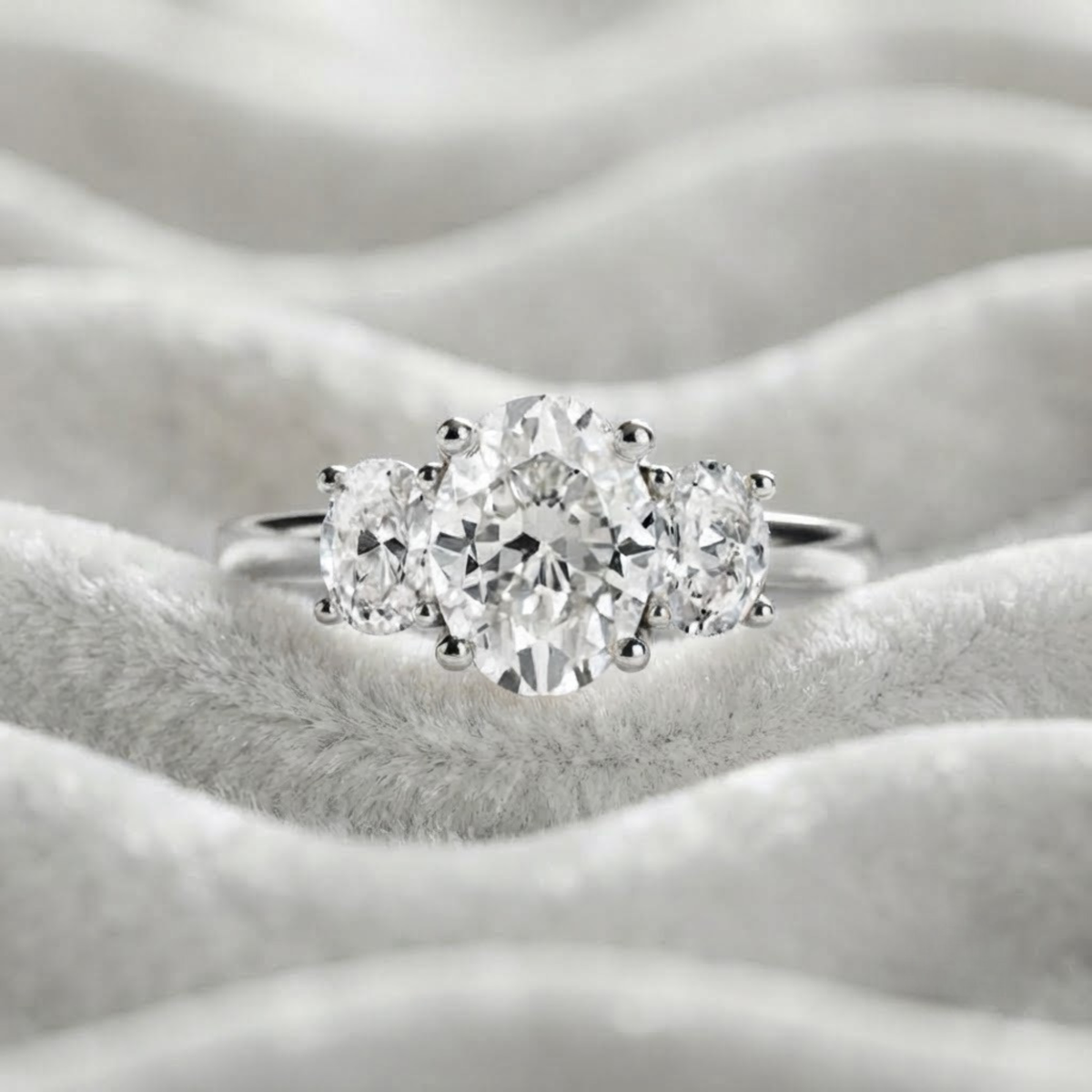 Three Stone Engagement Ring
