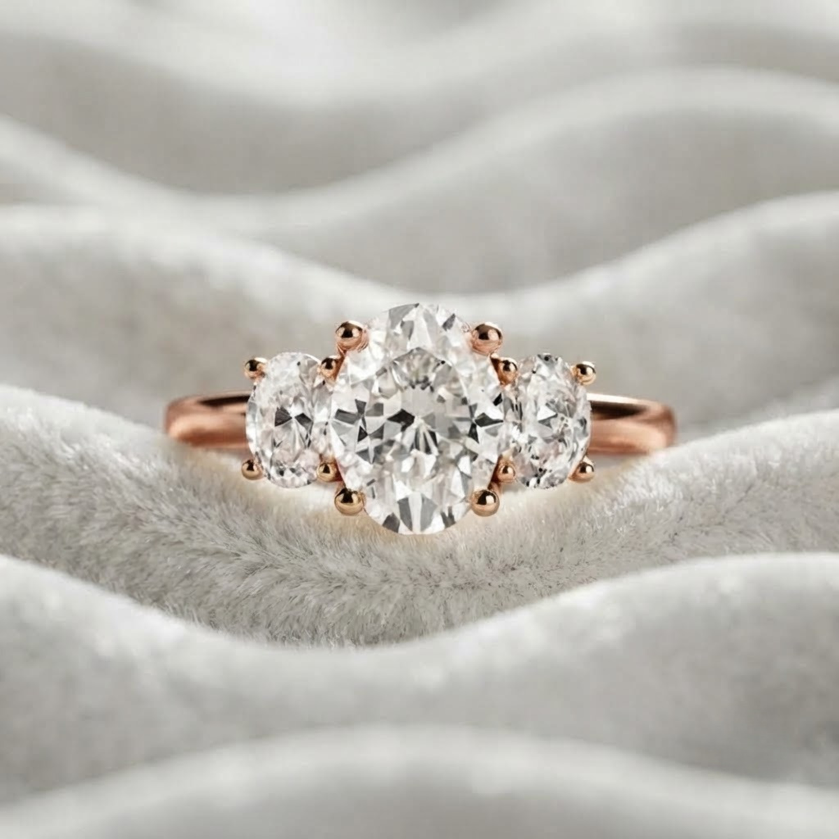 Three Stone Engagement Ring