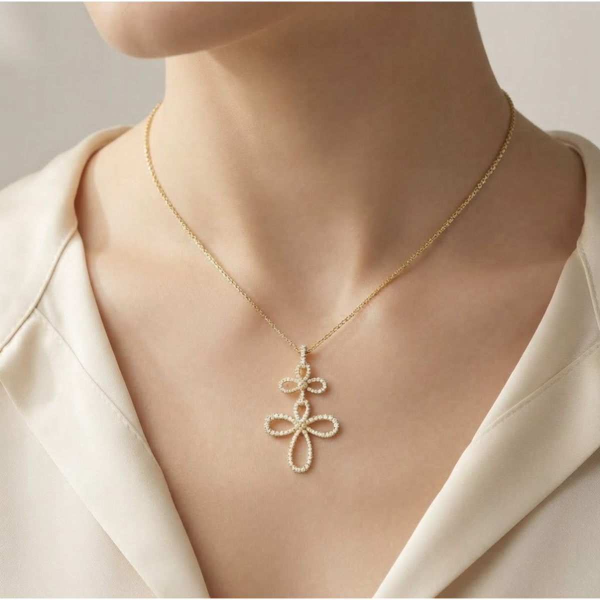 Infinity Cross Pendant