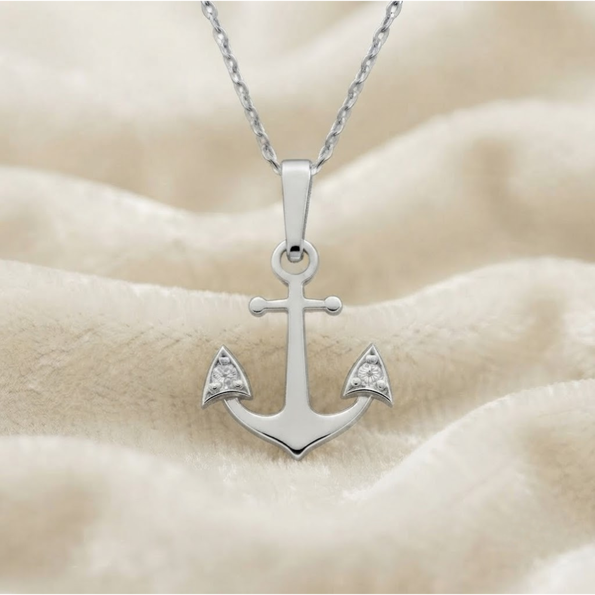 Gold Anchor Necklace