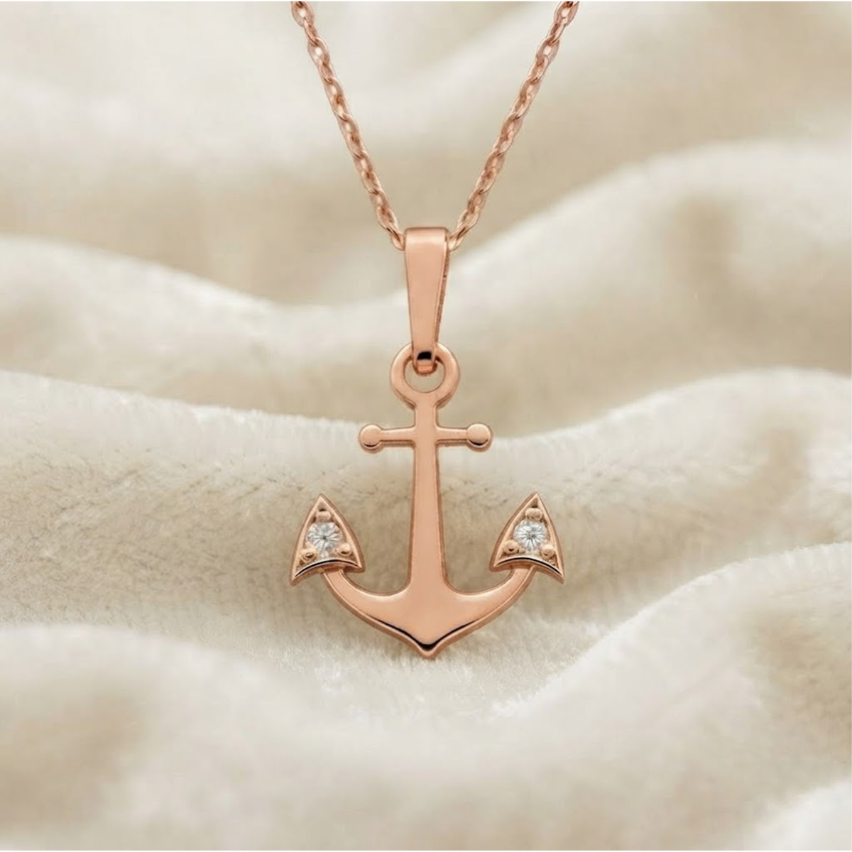 Gold Anchor Necklace