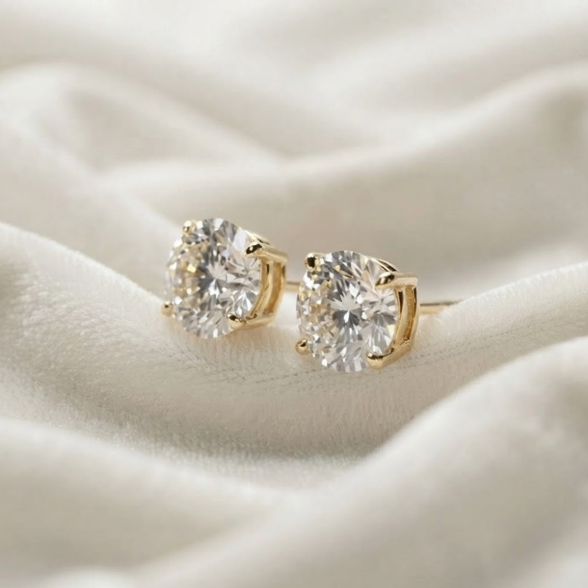 Diamond Stud Earrings