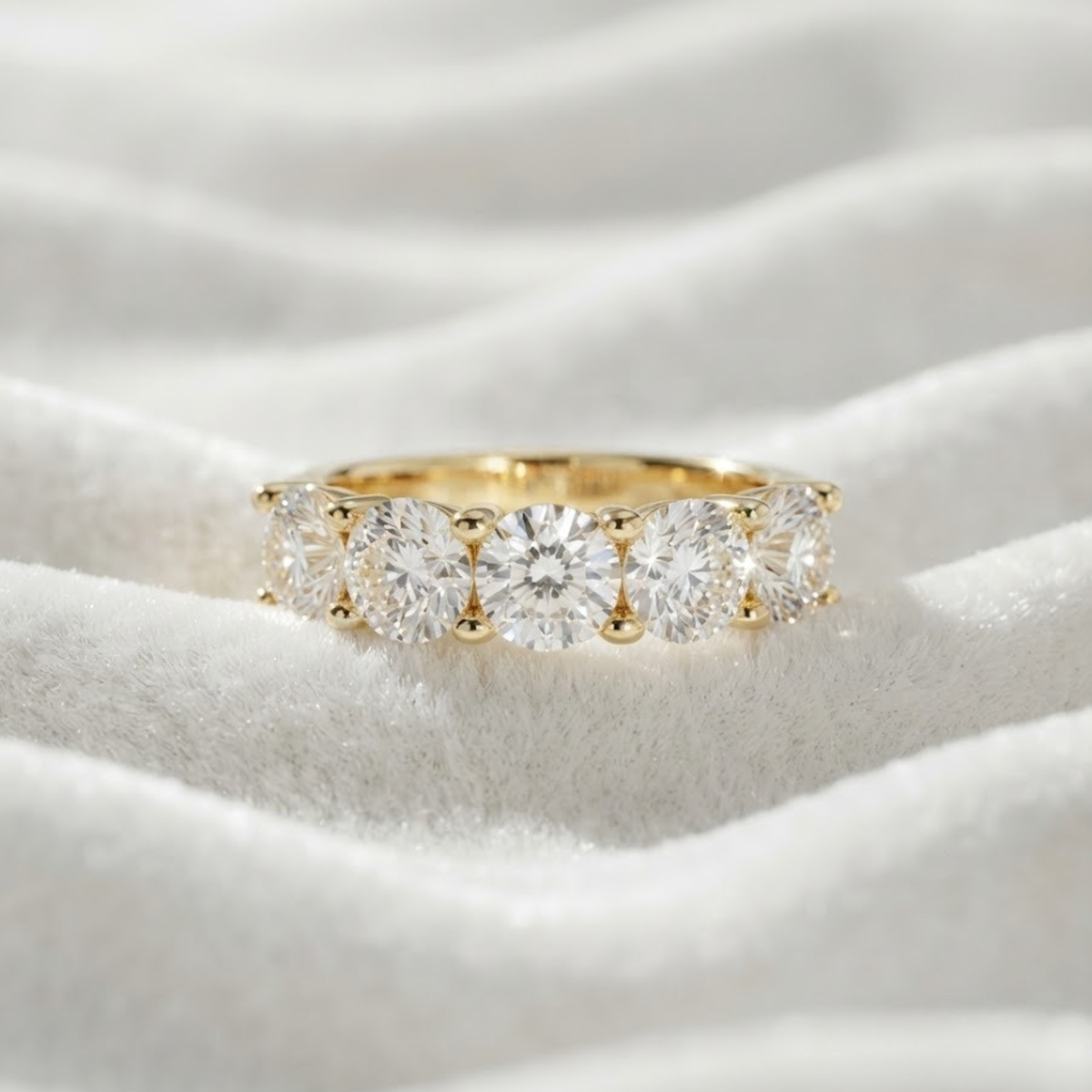 Lab Grown Diamond 5 Stone Ring