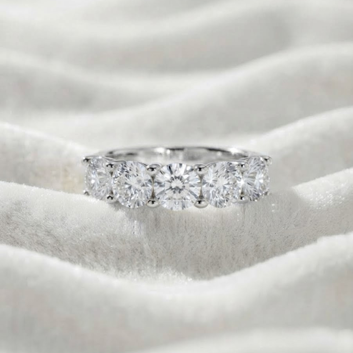 Lab Grown Diamond 5 Stone Ring