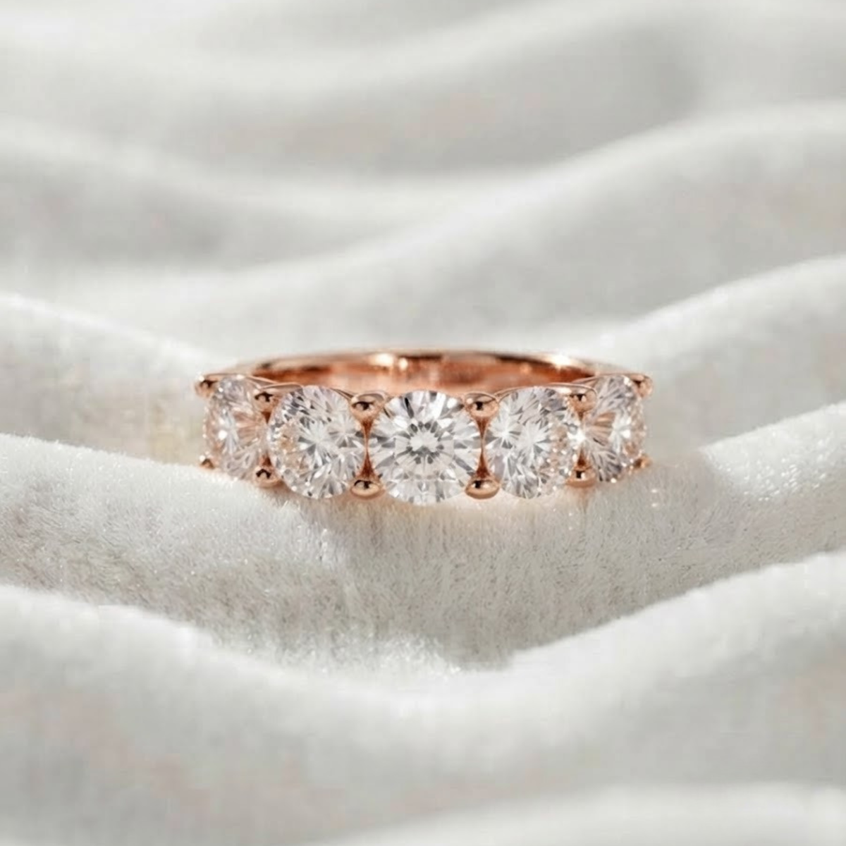 Lab Grown Diamond 5 Stone Ring