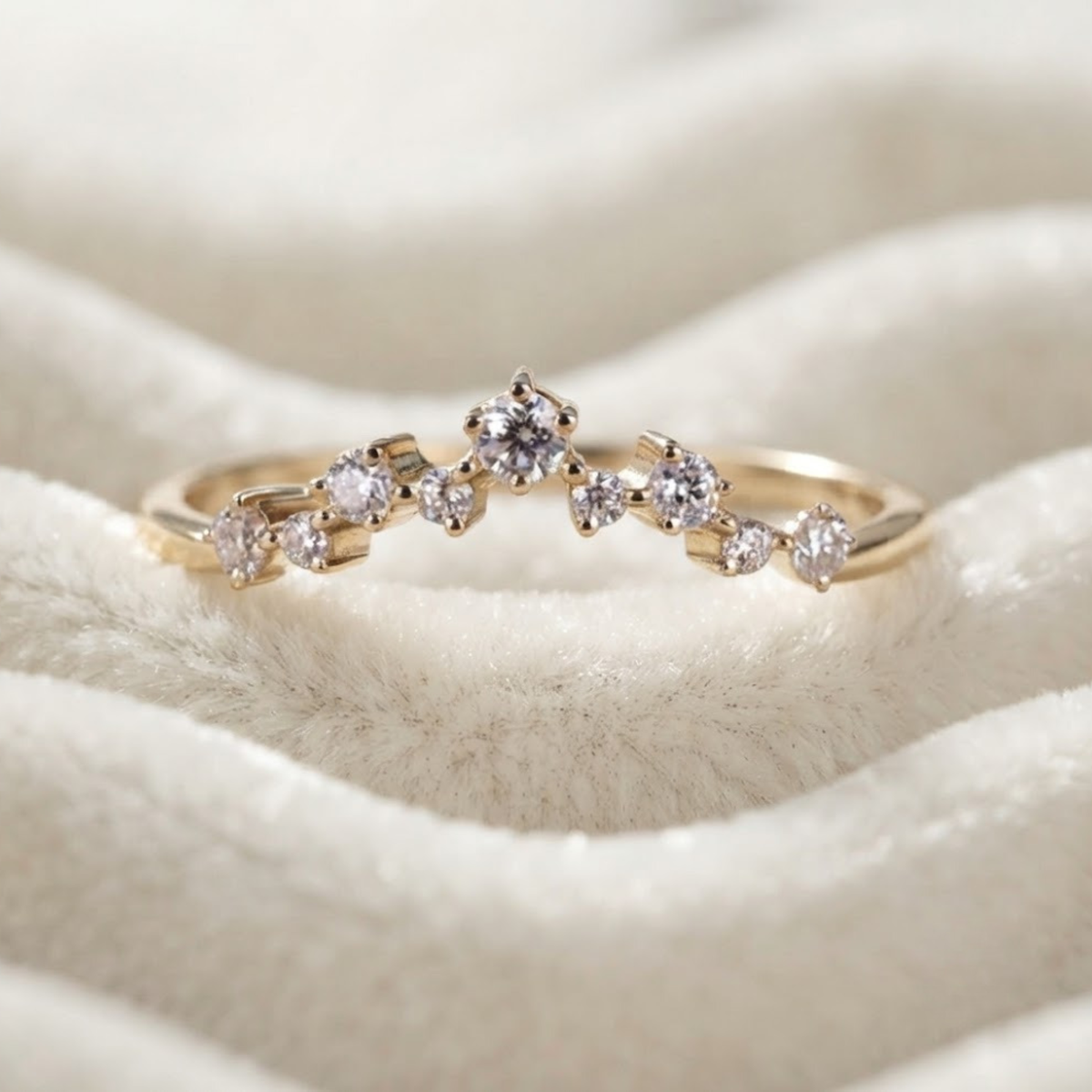 Wedding Band Lab Grown Diamond Stacking Ring