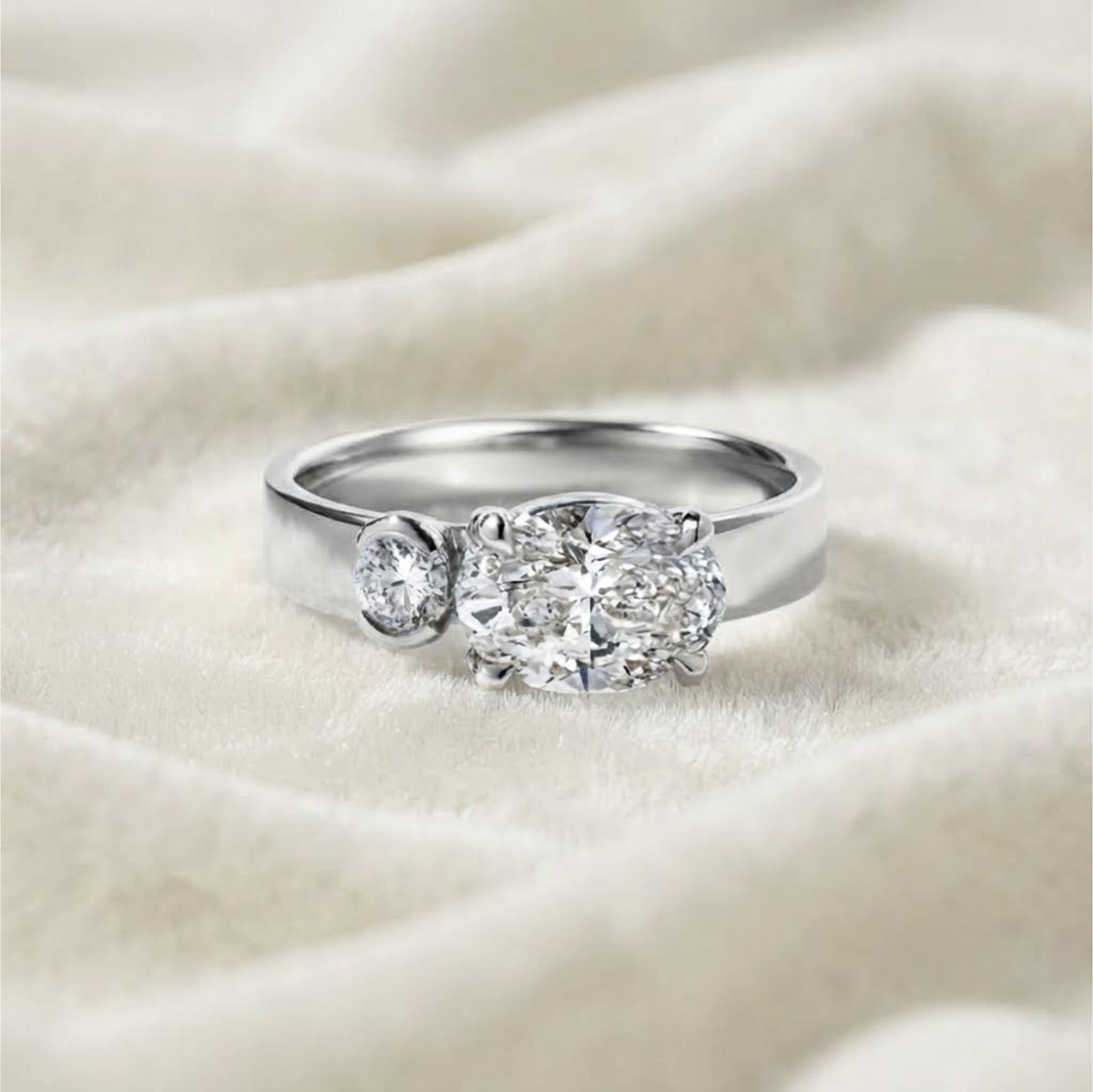 Round Cut Solitaire Lab Grown Diamond Ring