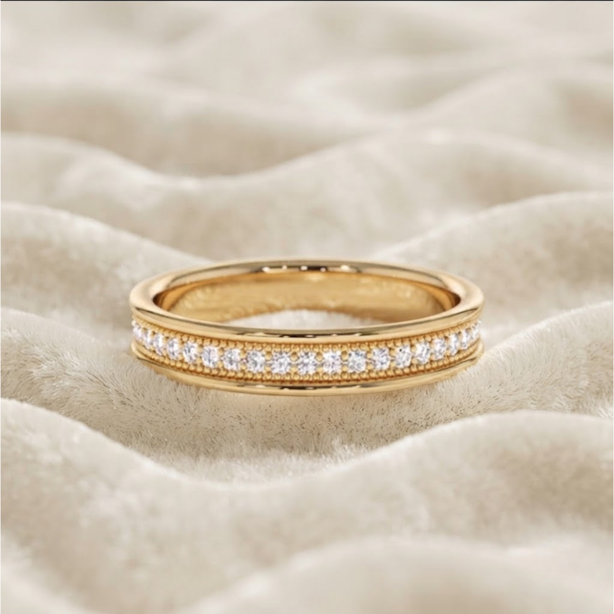 Round Cut Lab Grown Diamond Wedding Ring