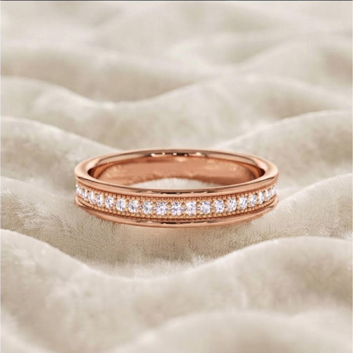 Round Cut Lab Grown Diamond Wedding Ring