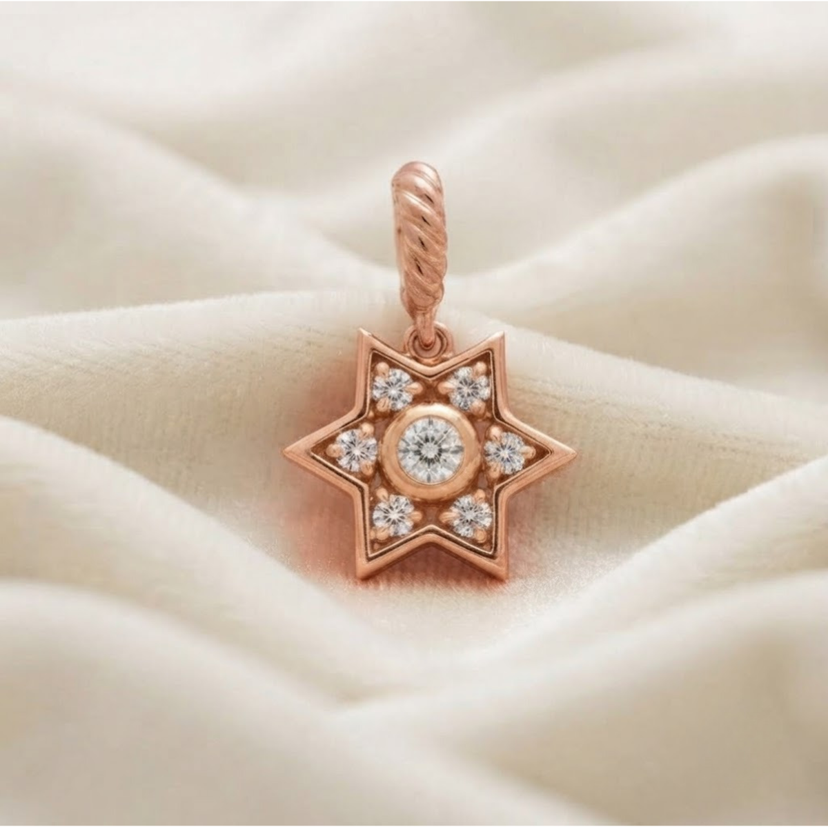 Star Diamond Pendant Necklace