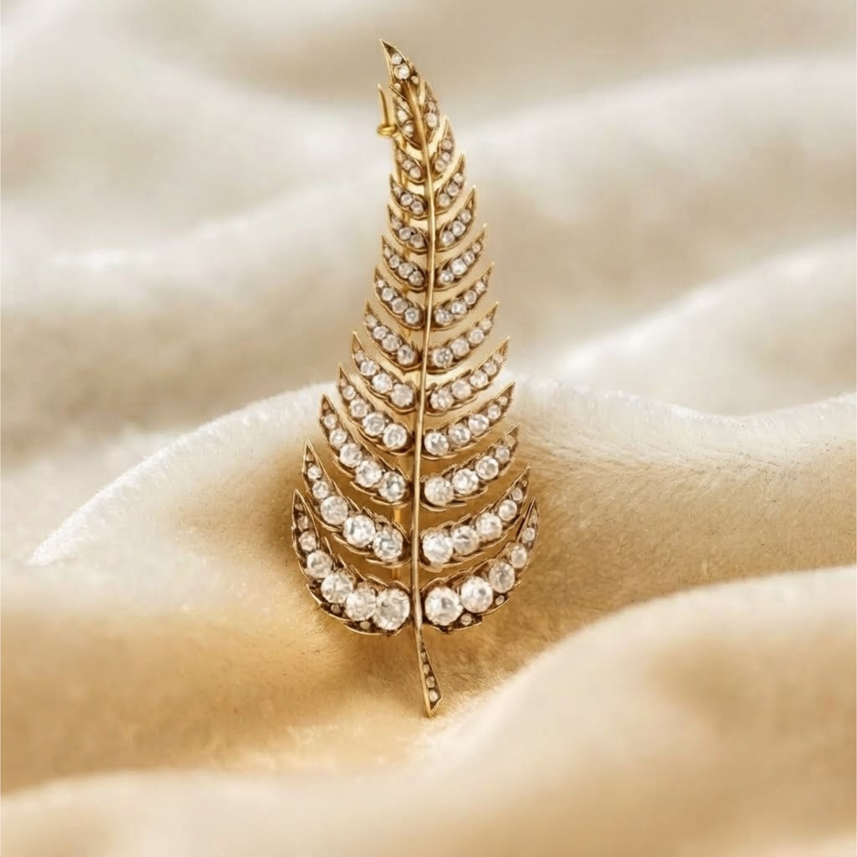 Vintage Feather Brooch