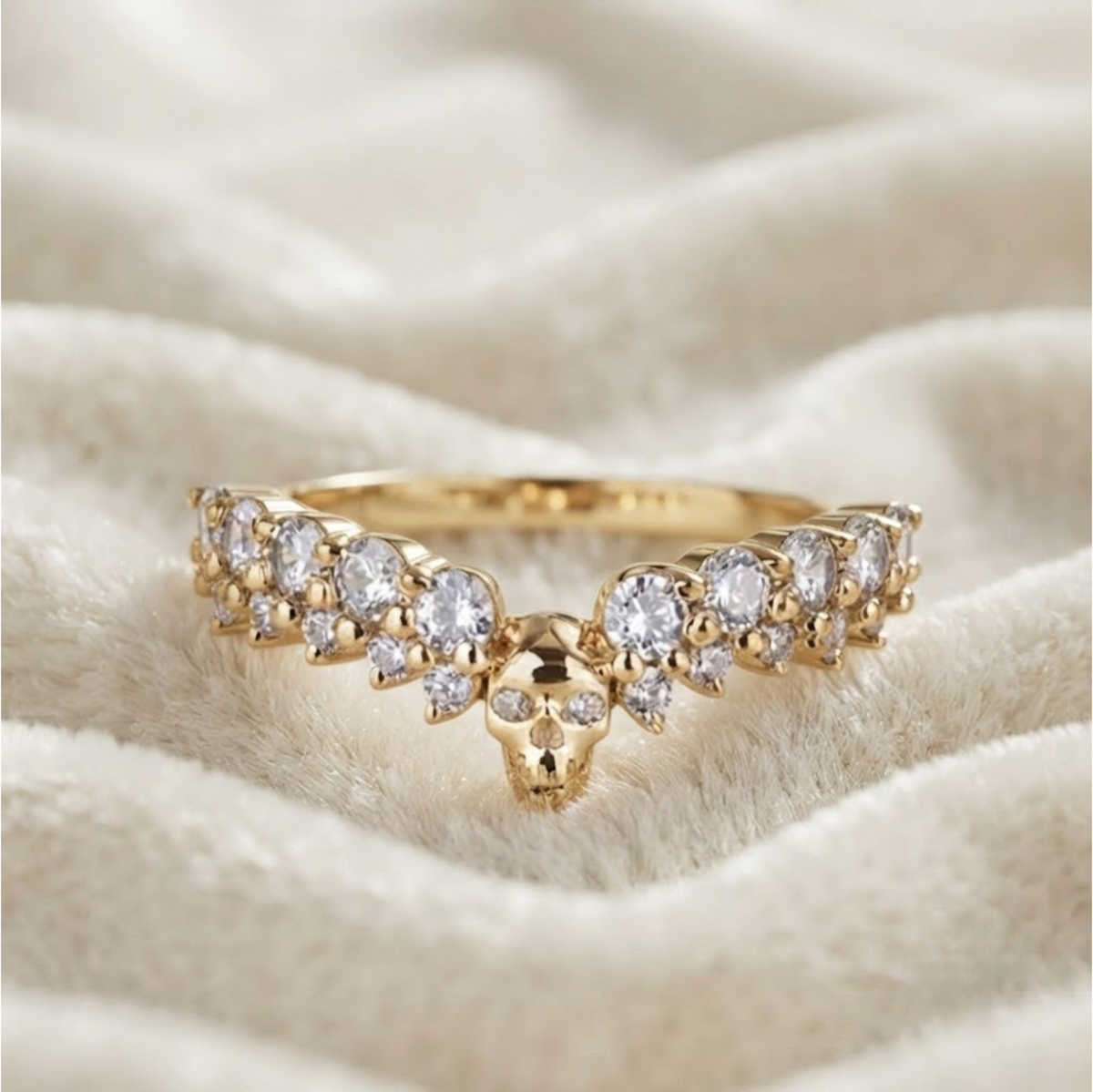 Skull Wedding Band