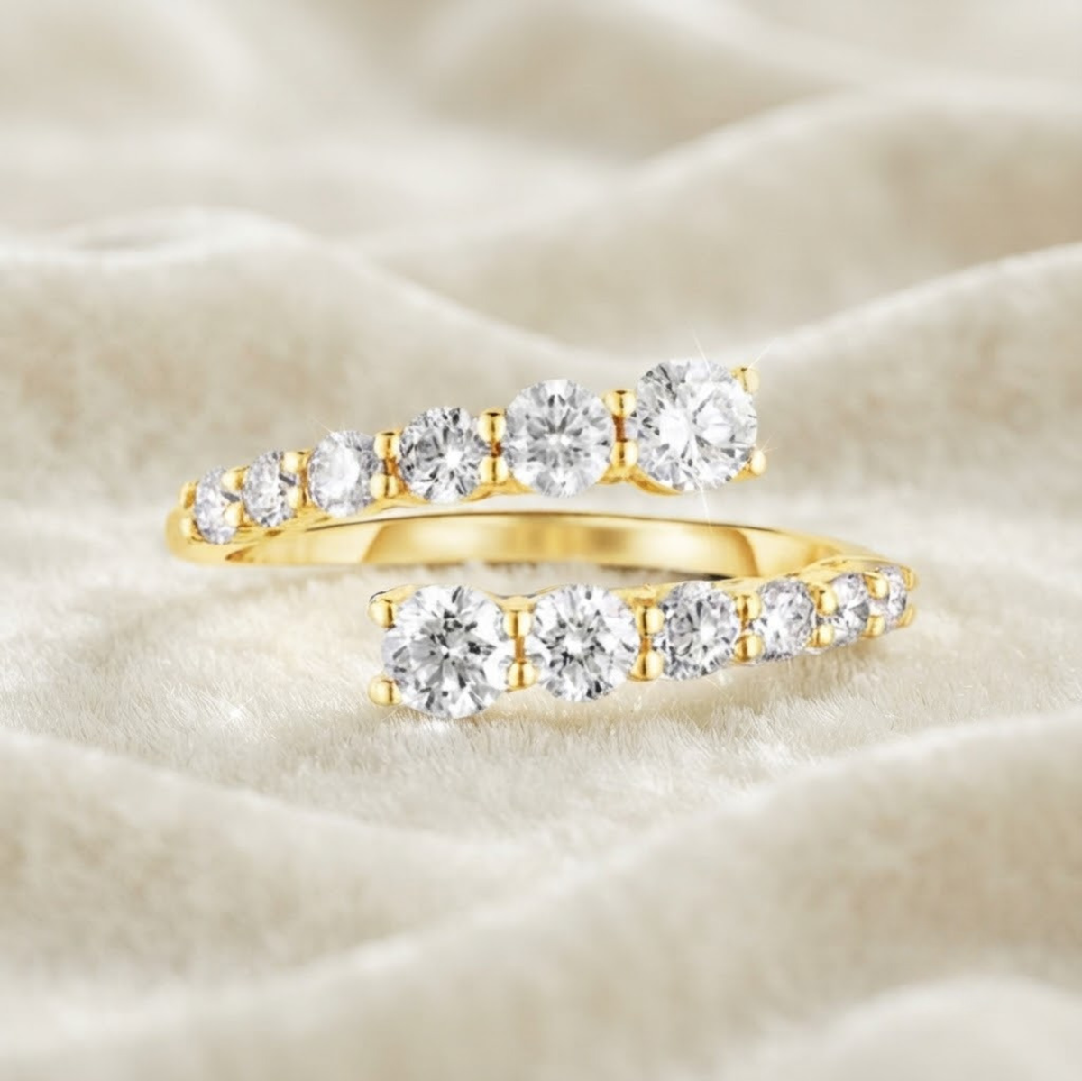 Lab Grown Diamond Open Cuff Band