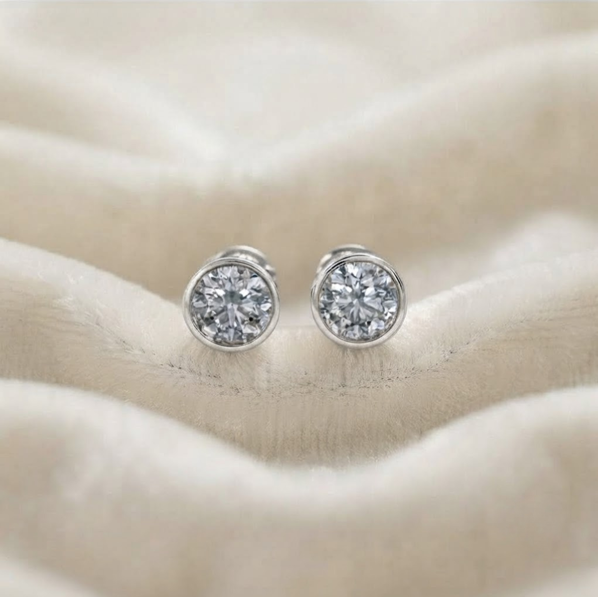 Lab Diamond Stud Earrings