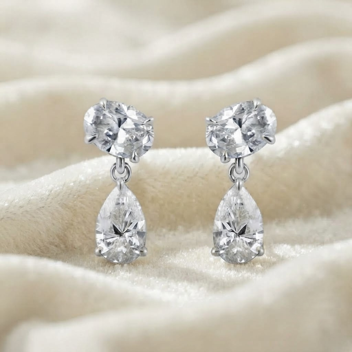 Pear Shape Dangling Earrings