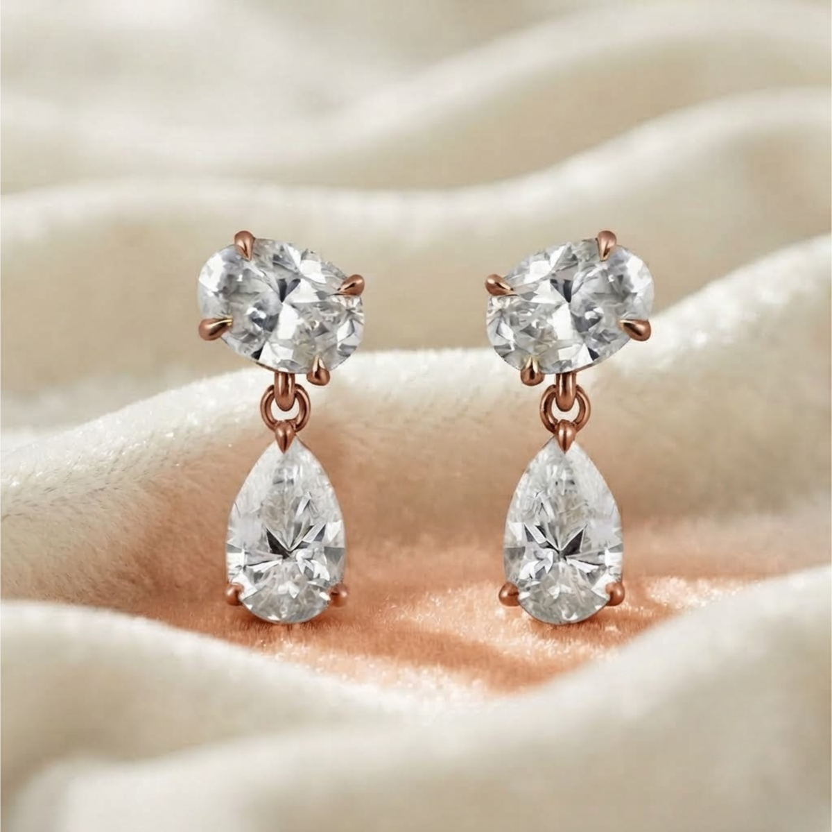 Pear Shape Dangling Earrings