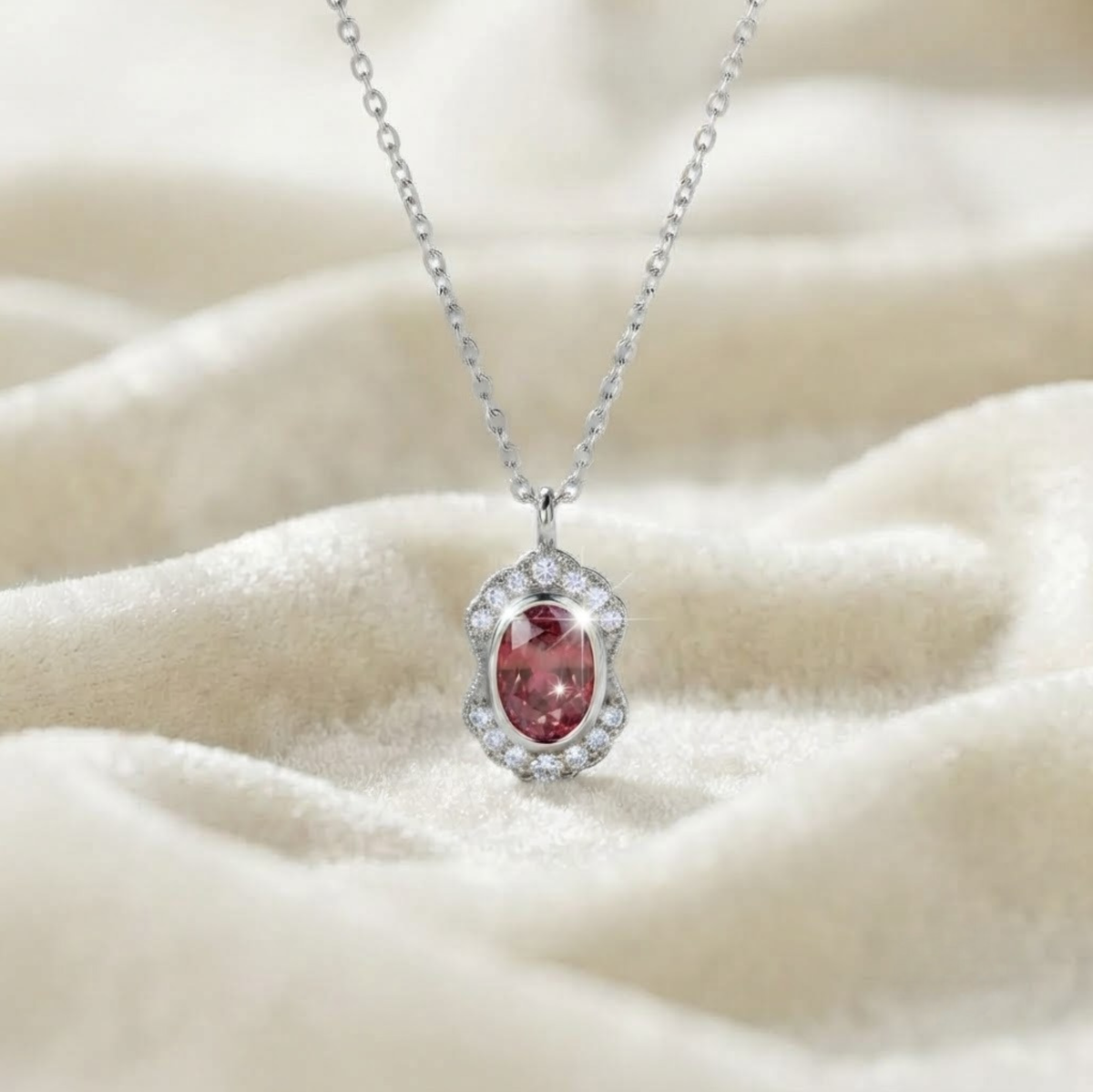 Gold Ruby Pendant,