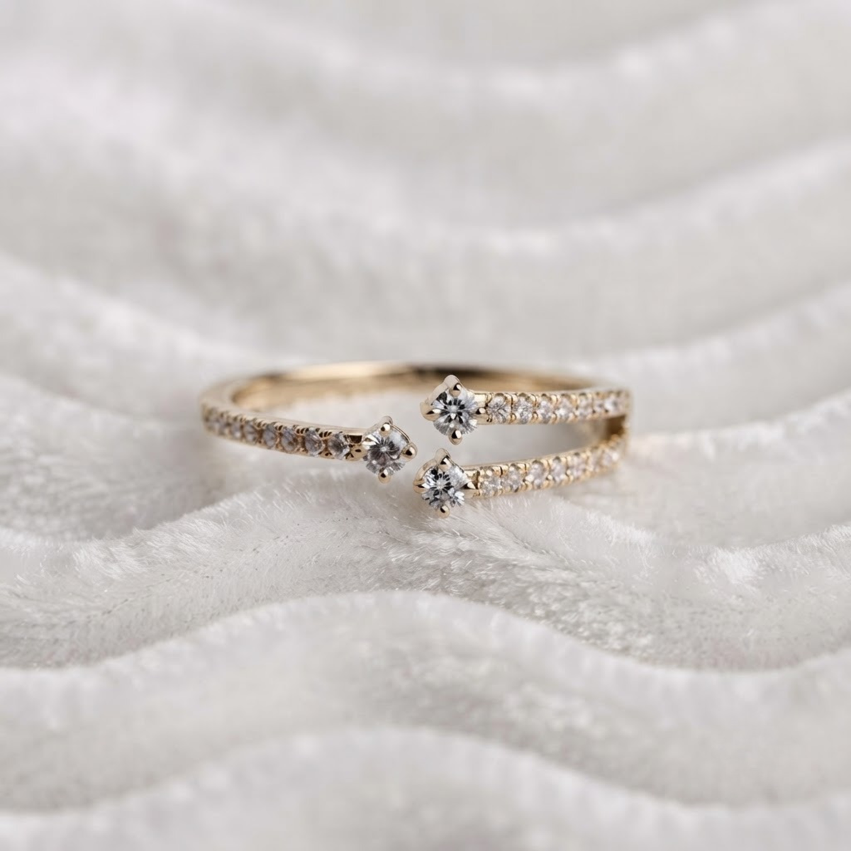 Crossover Ring Band for Women