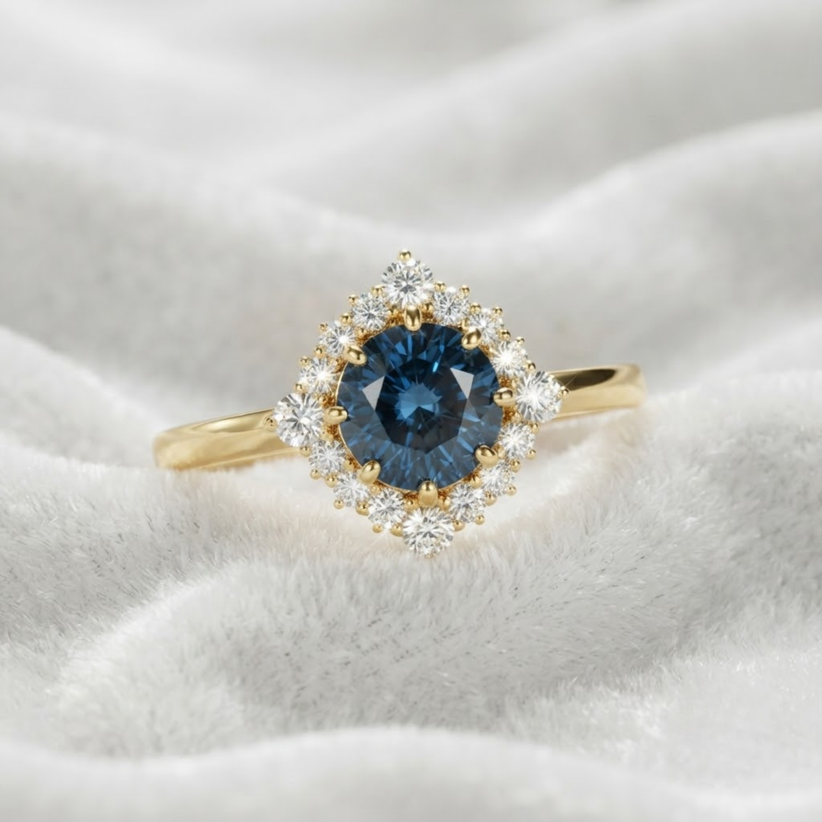 London blue Topaz Engagement ring.