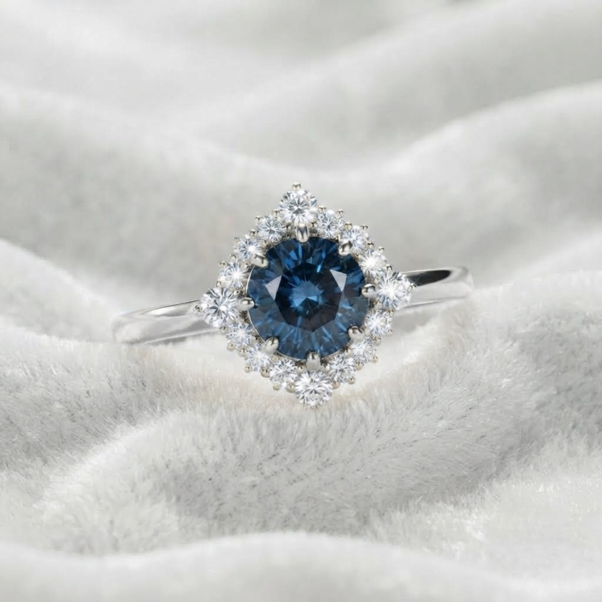 London blue Topaz Engagement ring.