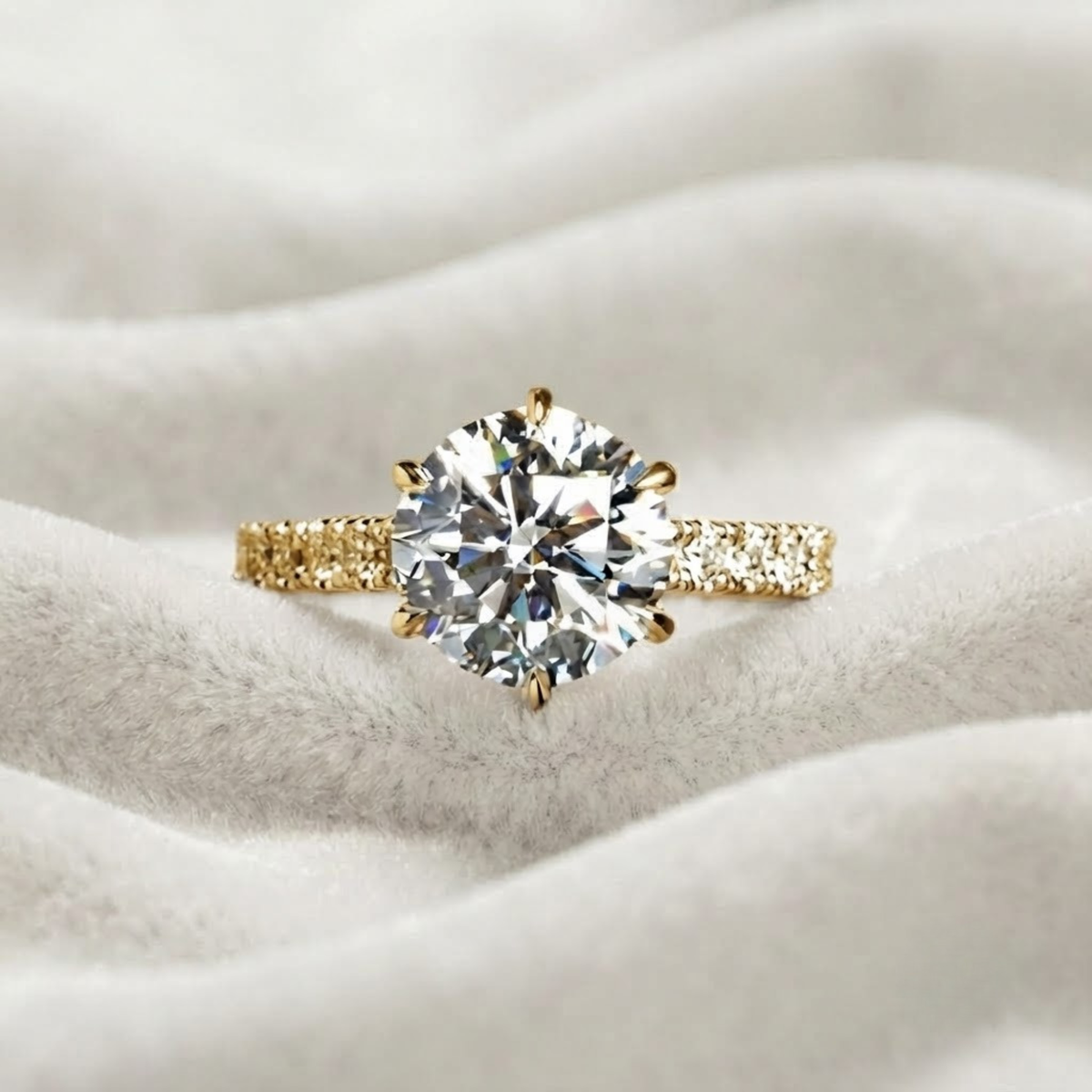 Lab-Grown Diamond Solitaire Engagement Ring