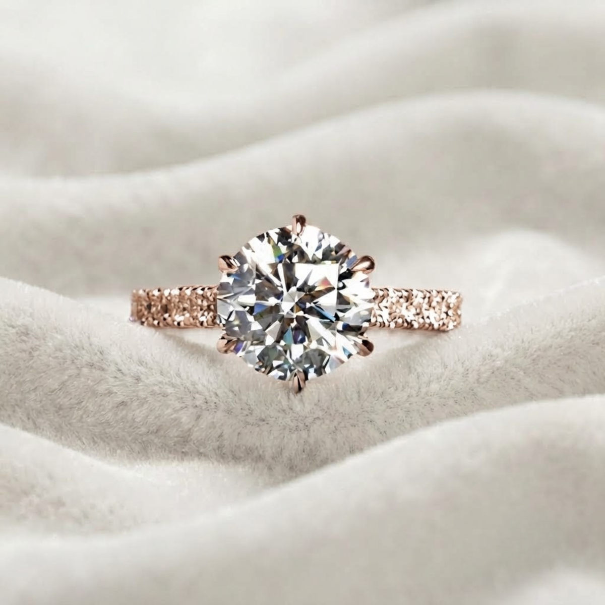 Lab-Grown Diamond Solitaire Engagement Ring