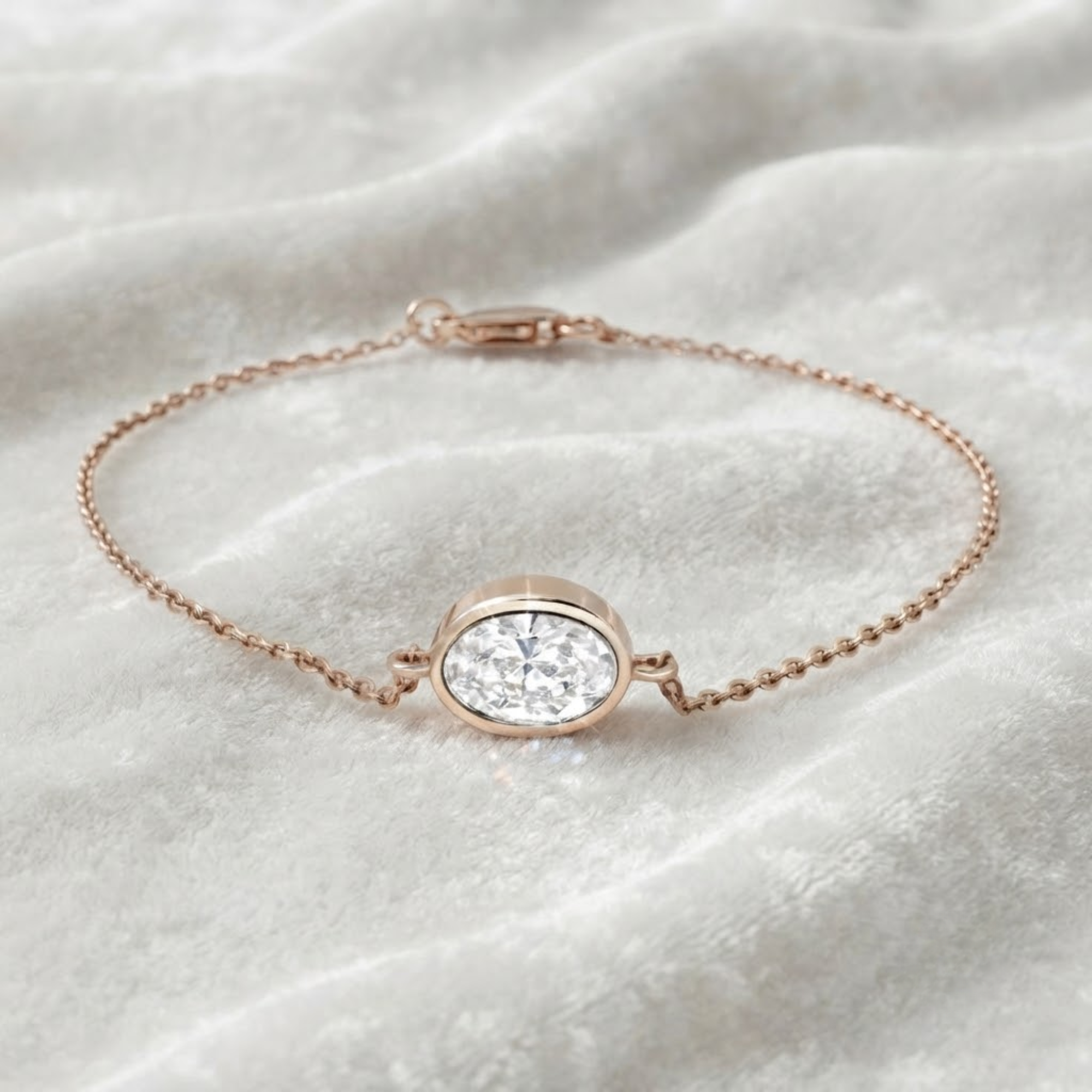 Bezel Setting Diamond Bracelet