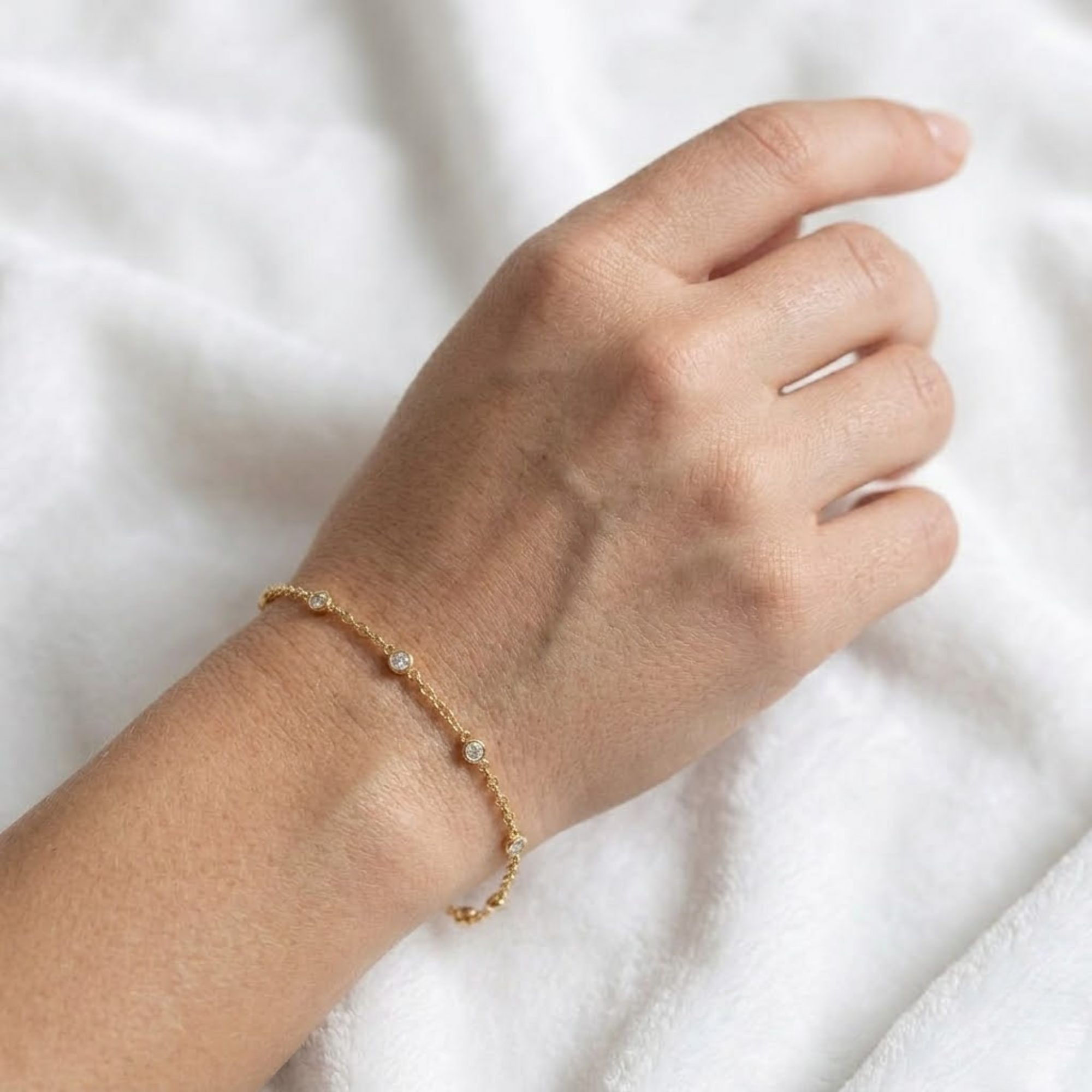 Lab Grown Diamond Bezel Bracelet