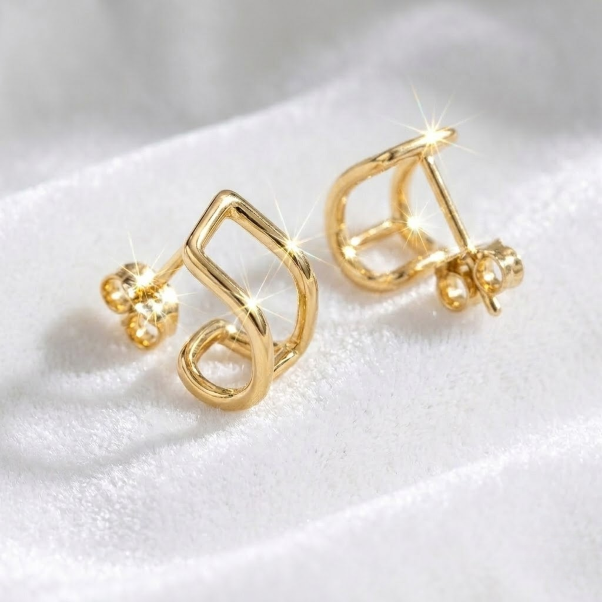 Huggie Square Jacket Earrings