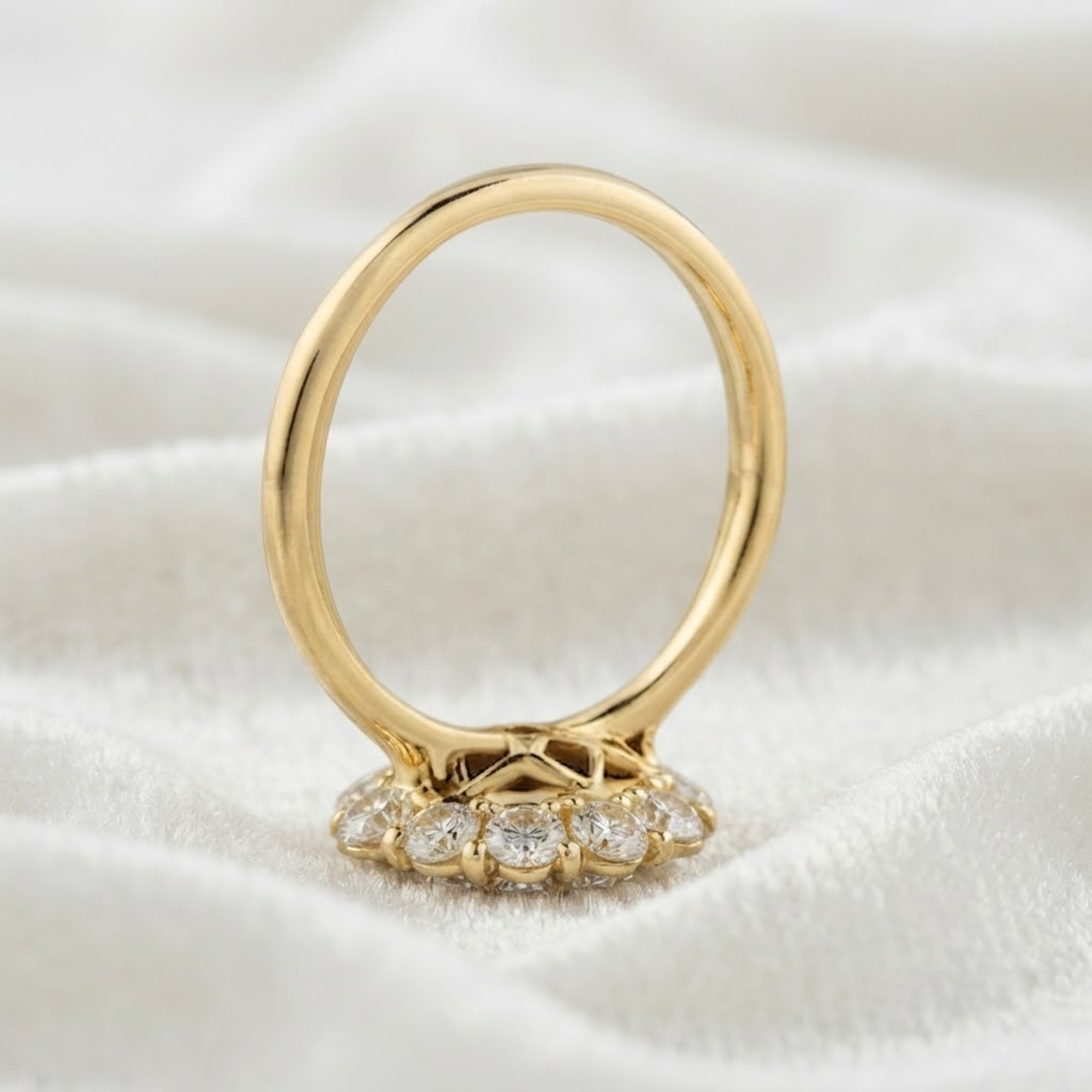 Floral Cluster Lab Grown Diamond Ring