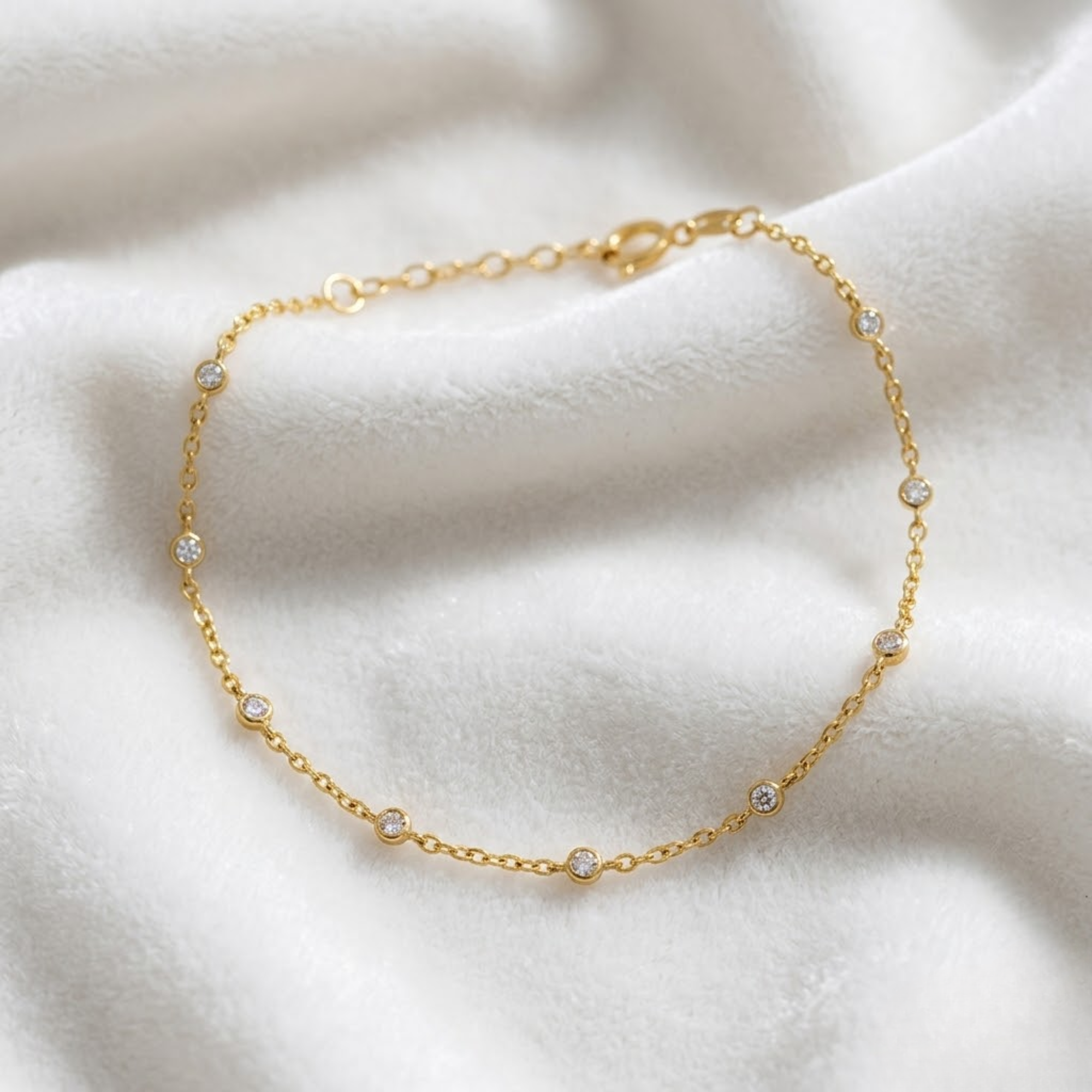 Lab Grown Diamond Bezel Bracelet