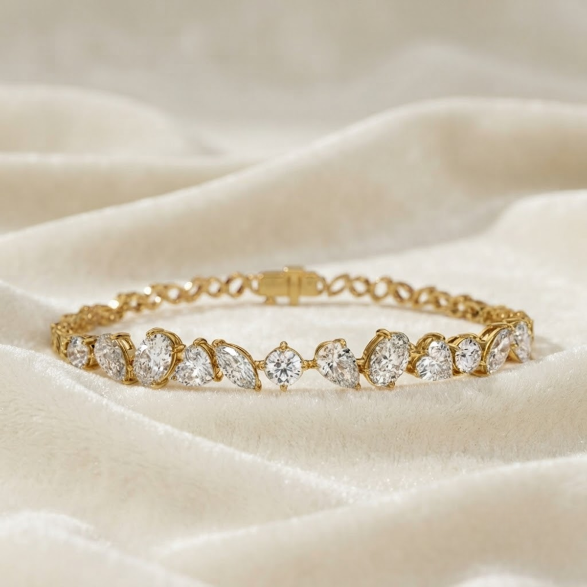 Tennis Bracelet Multishape Lab Grown Diamond