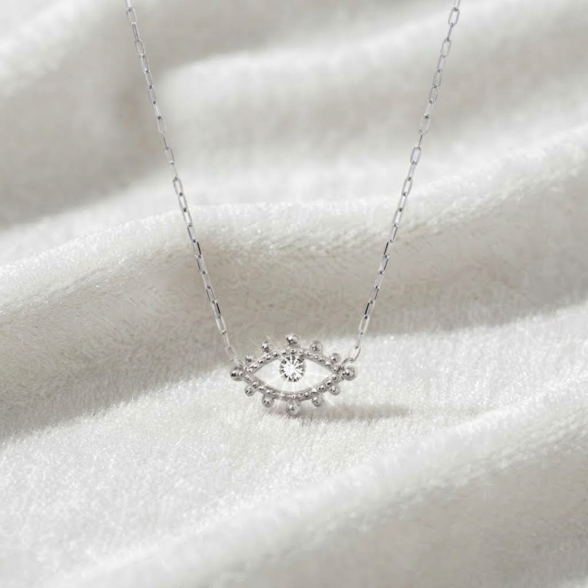 Diamond Eye Pendant Necklace