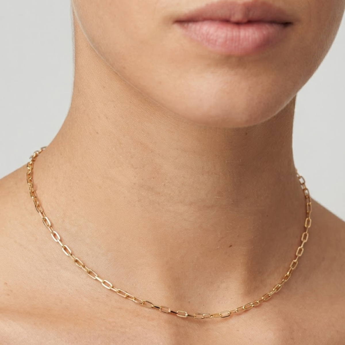 Bold Oval Link Chain Necklace