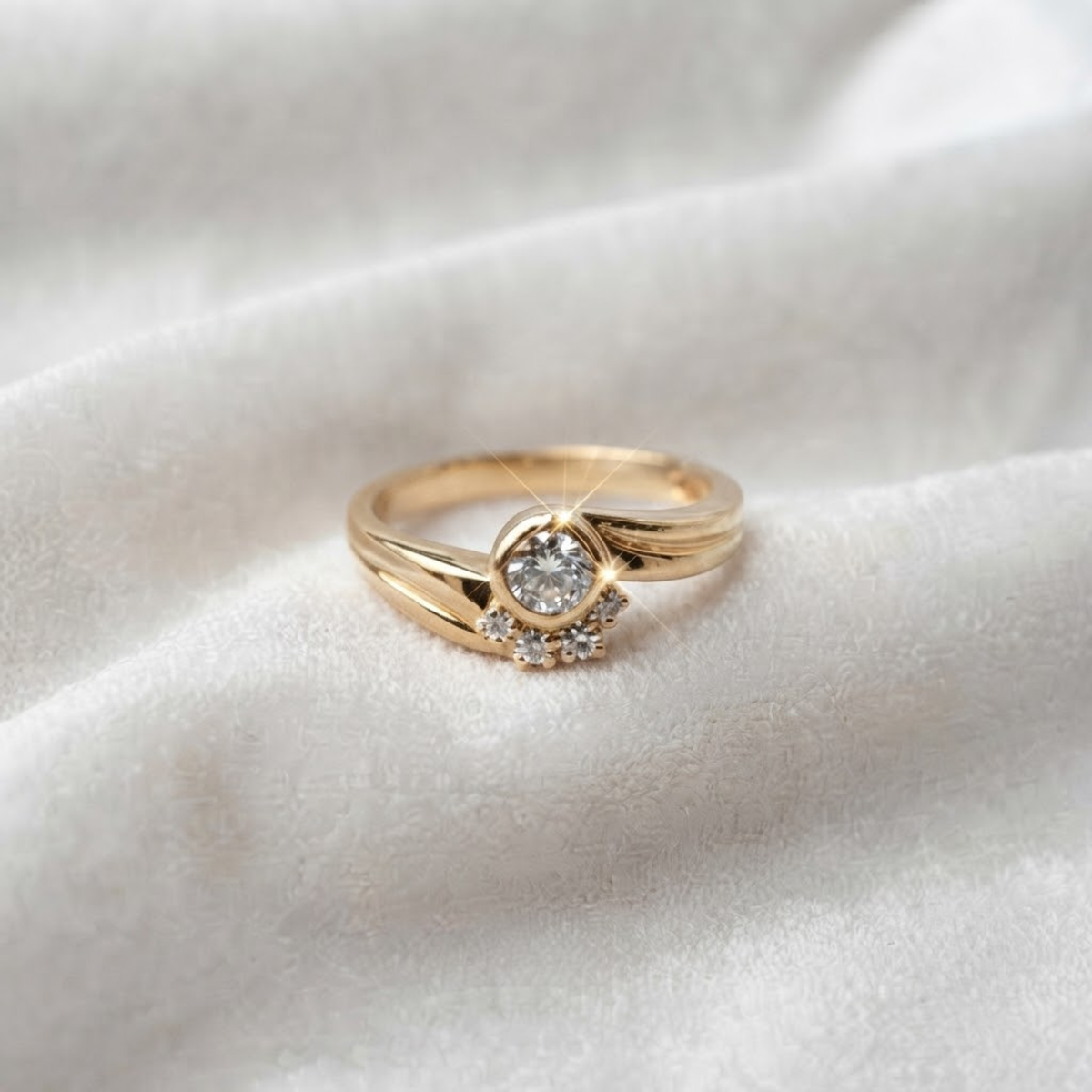 Bezel Diamond Ring