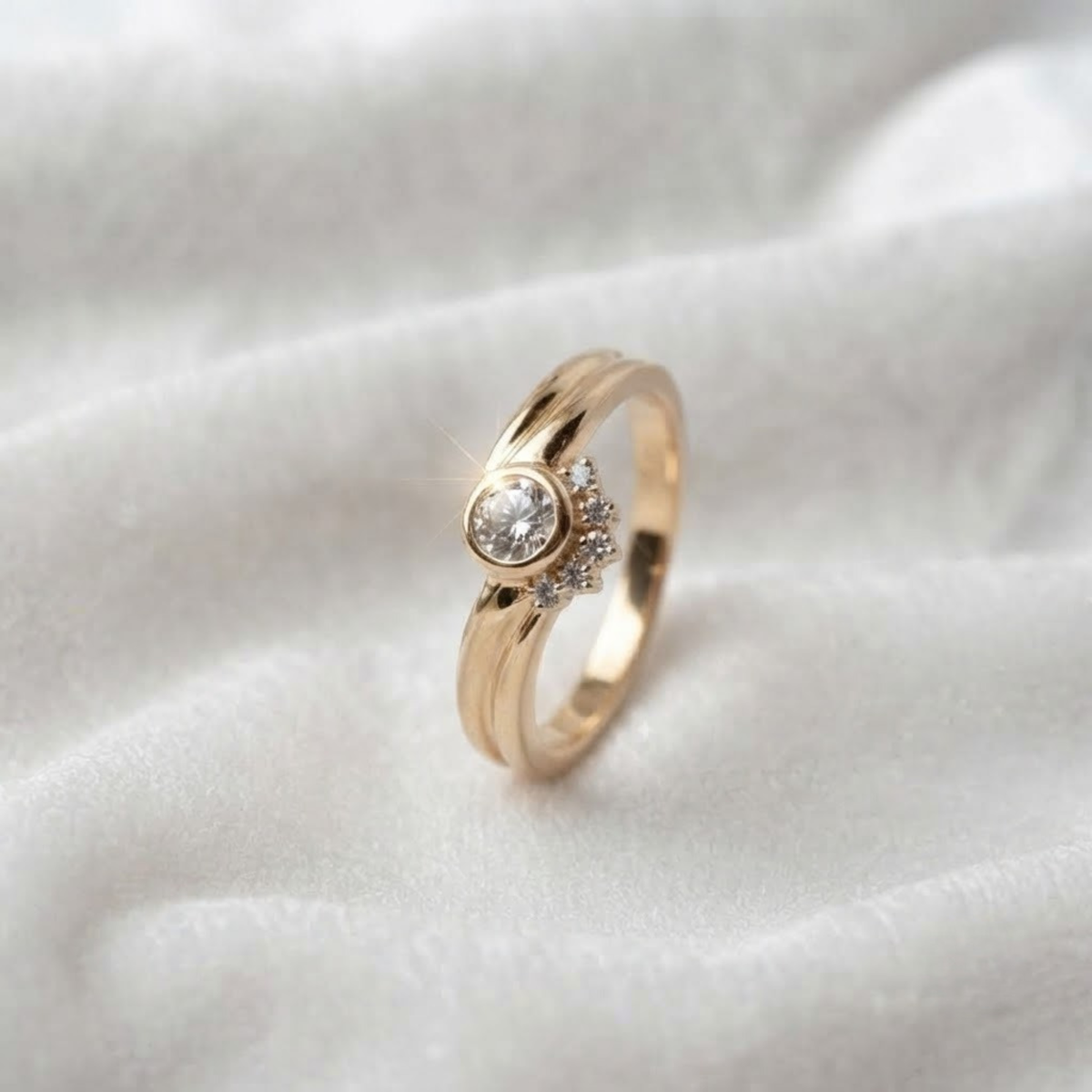 Bezel Diamond Ring