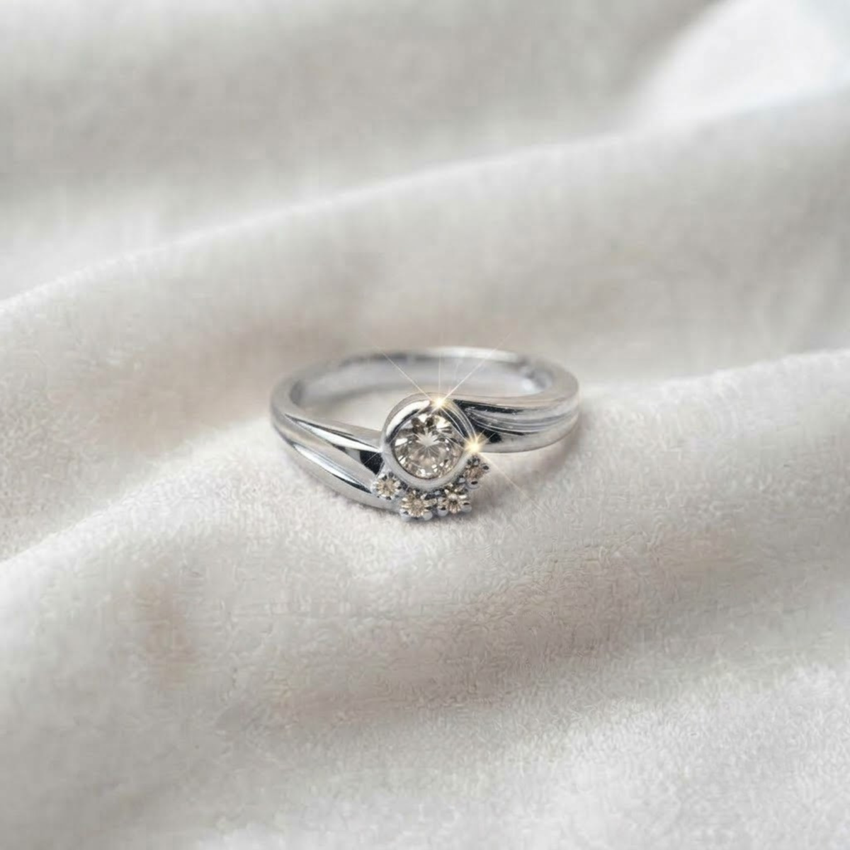 Bezel Diamond Ring