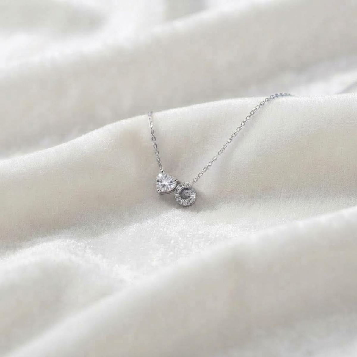 Initial G Pendant Necklace