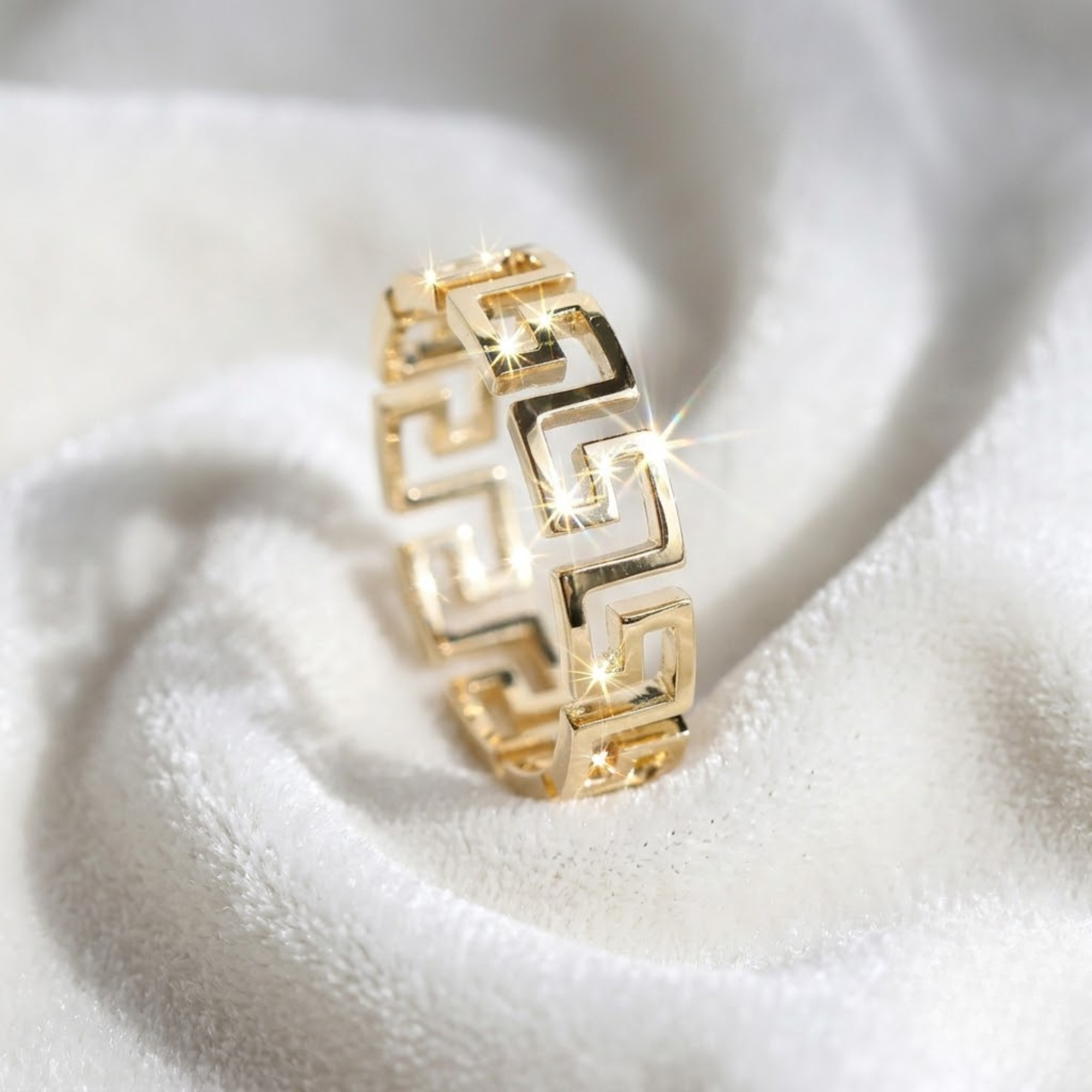 Greek Key Ring I Geometric Greek Key Ring