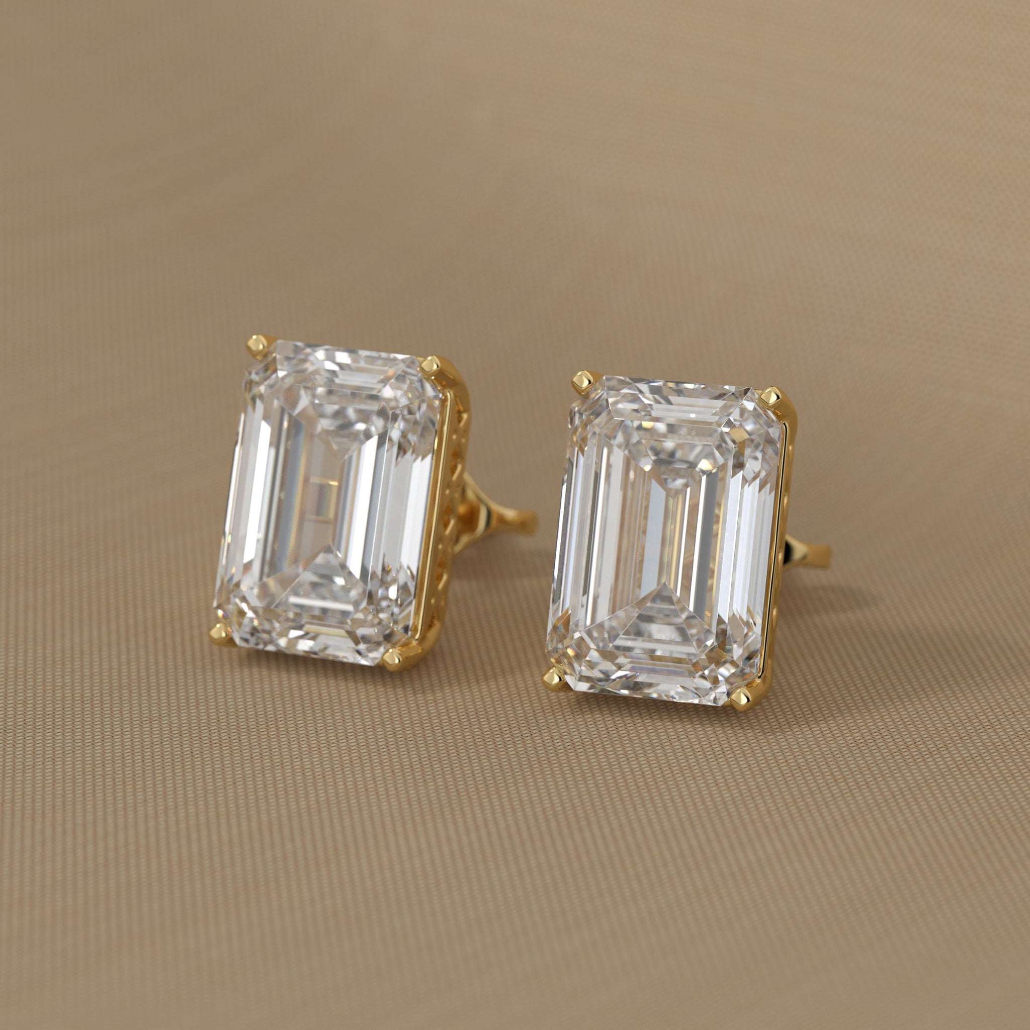 Emerald-Cut Lab-Grown Diamond Solitaire Ring | Sustainable Luxury by Elrock Jewels™